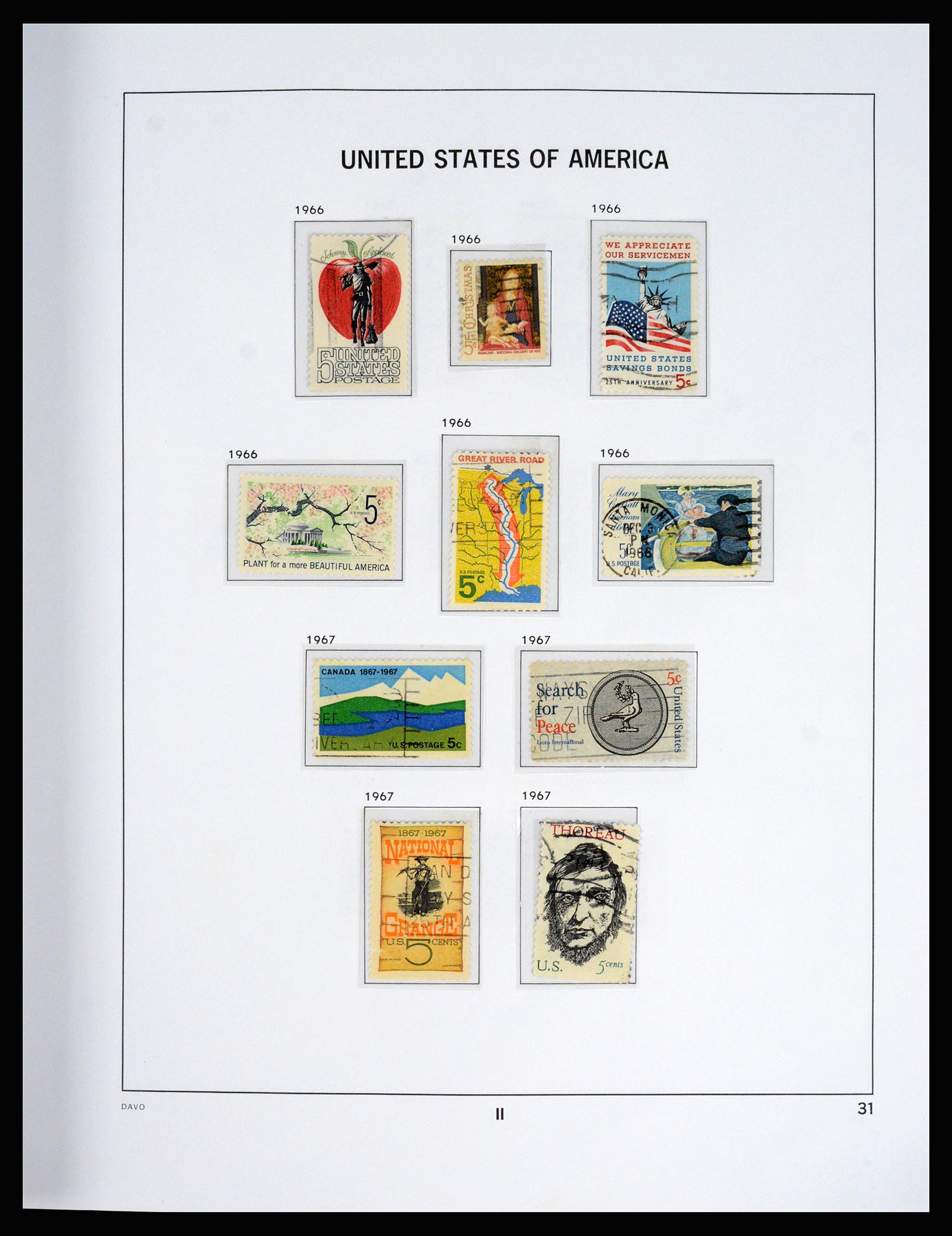 37166 077 - Postzegelverzameling 37166 USA 1851-2008.