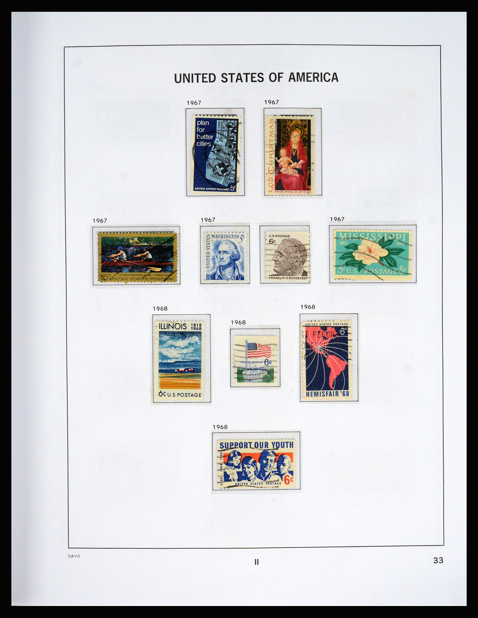 37166 079 - Postzegelverzameling 37166 USA 1851-2008.