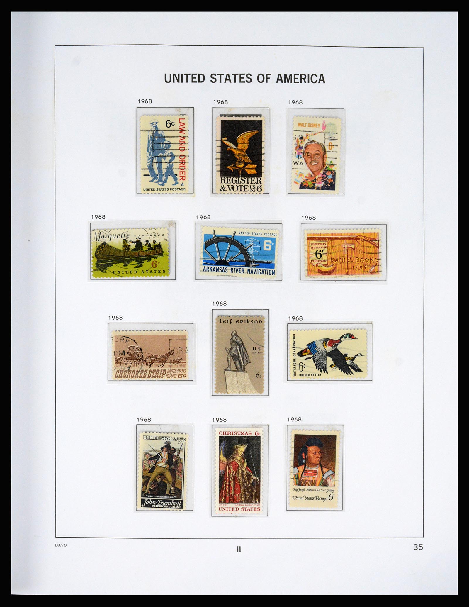 37166 081 - Postzegelverzameling 37166 USA 1851-2008.