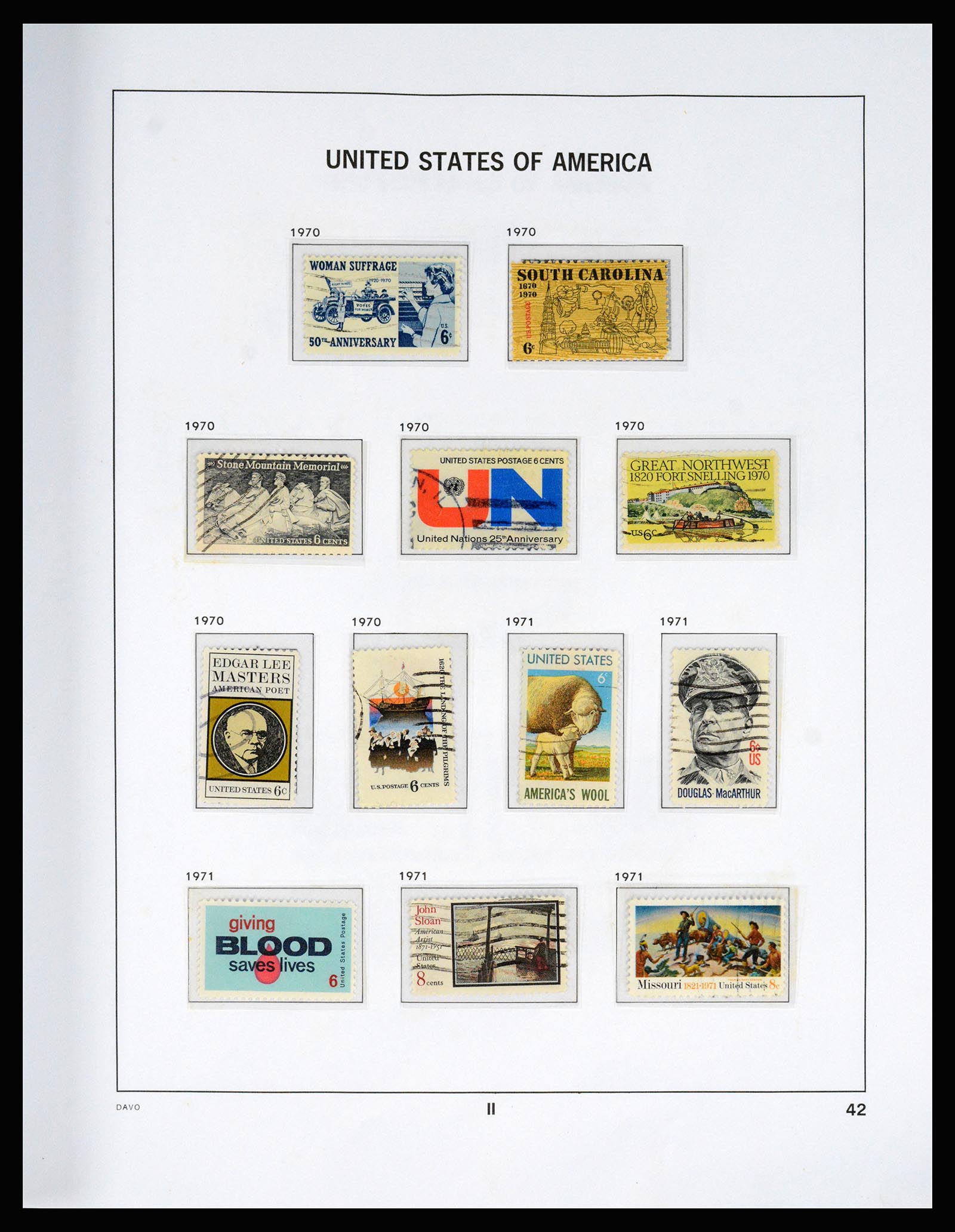 37166 088 - Postzegelverzameling 37166 USA 1851-2008.