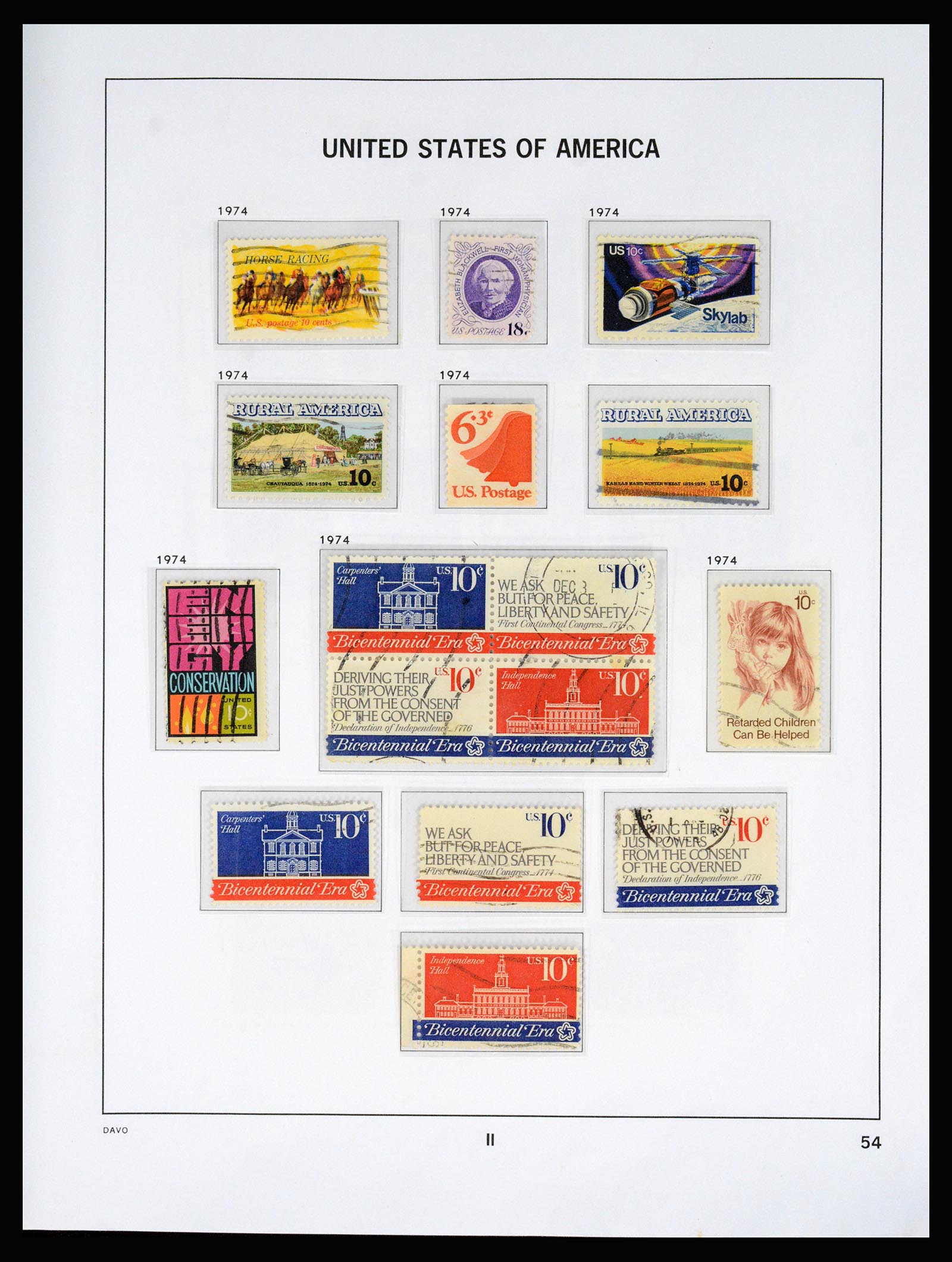 37166 100 - Postzegelverzameling 37166 USA 1851-2008.