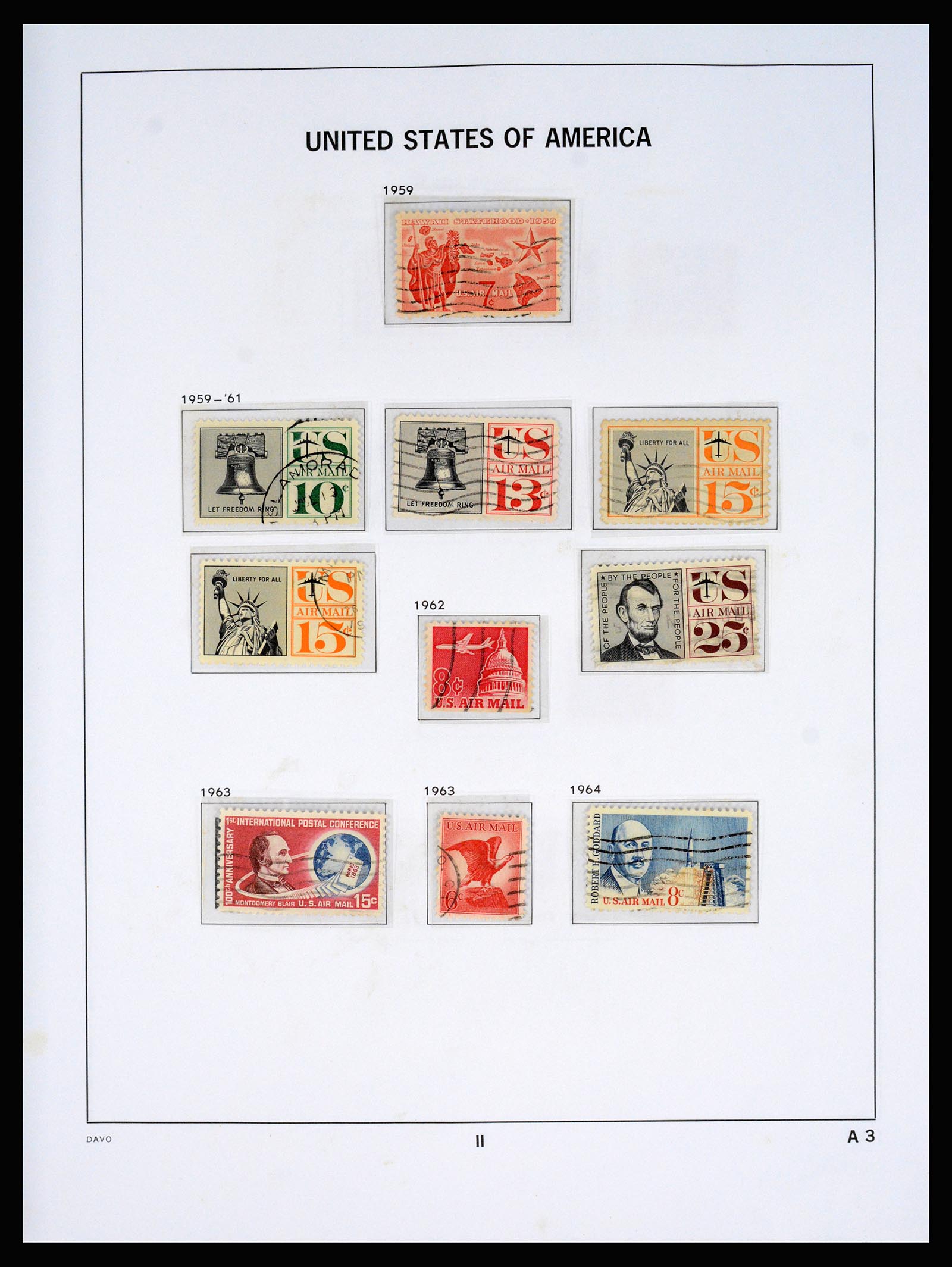 37166 322 - Postzegelverzameling 37166 USA 1851-2008.