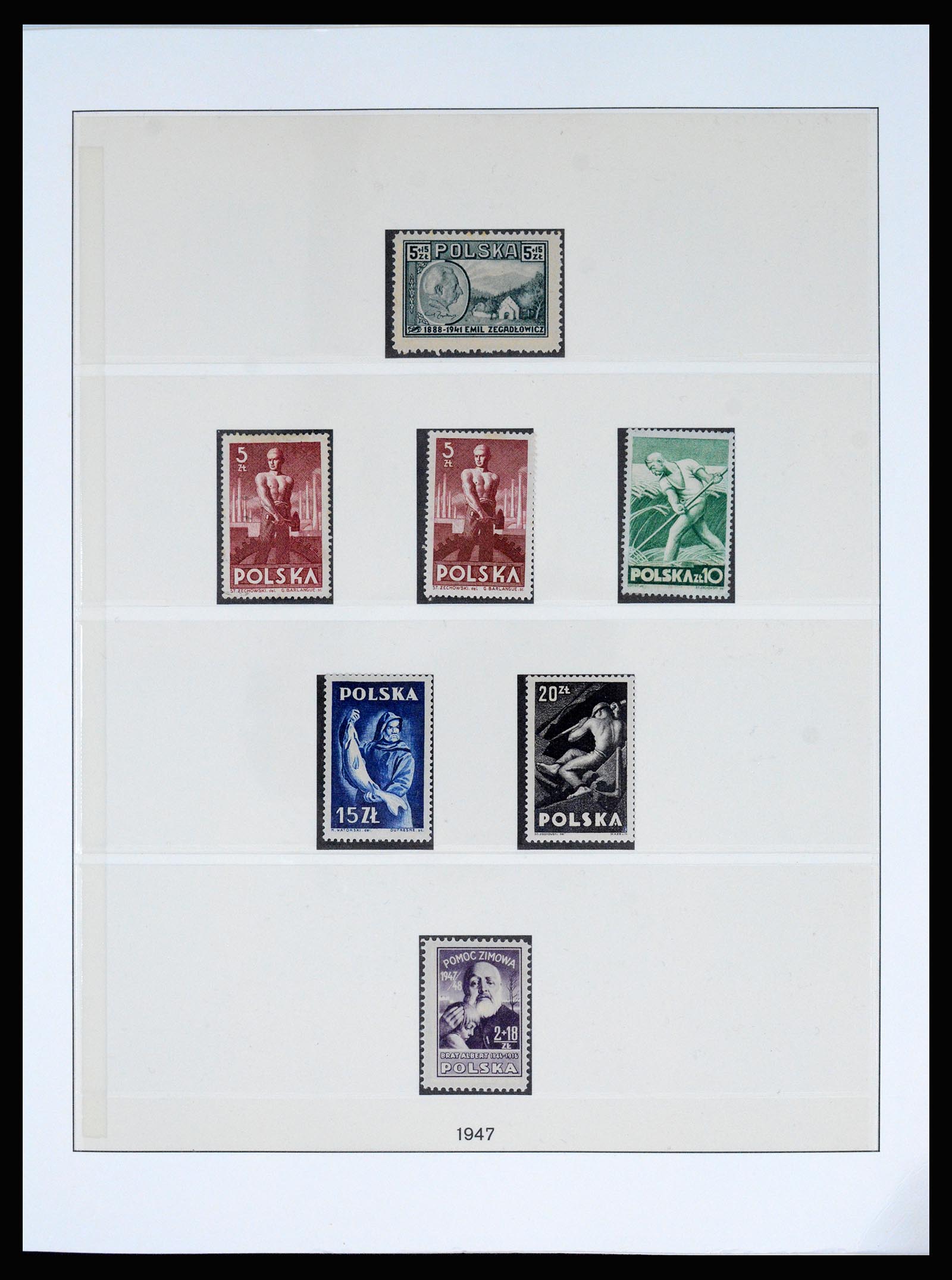 37167 017 - Postzegelverzameling 37167 Polen 1918-1970.