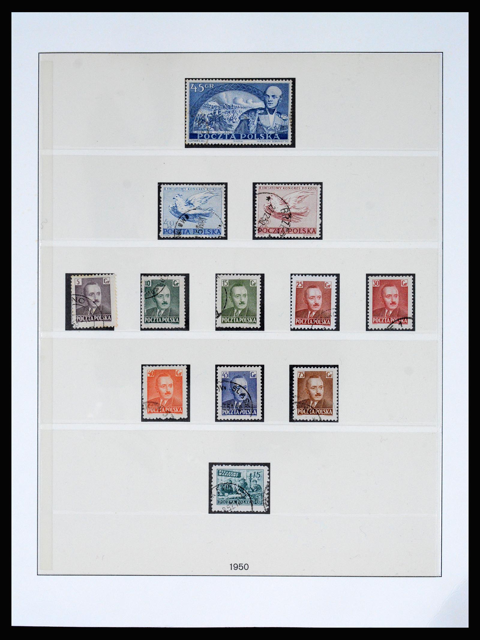 37167 024 - Postzegelverzameling 37167 Polen 1918-1970.