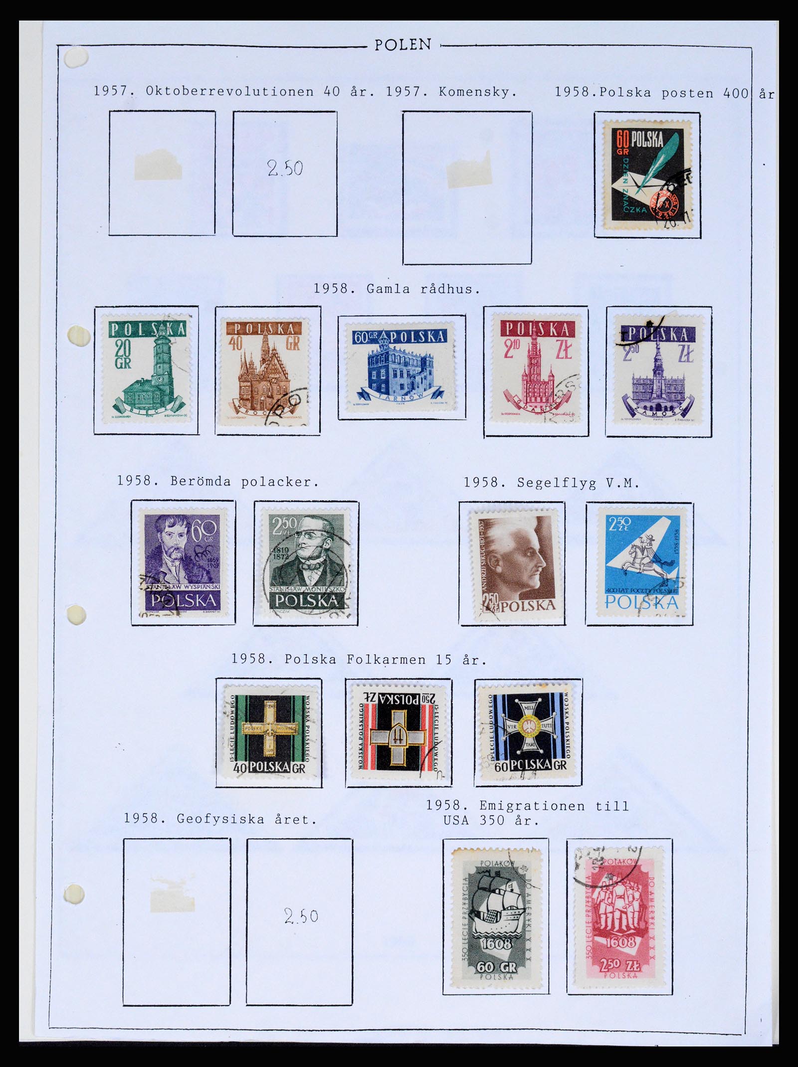 37167 059 - Postzegelverzameling 37167 Polen 1918-1970.