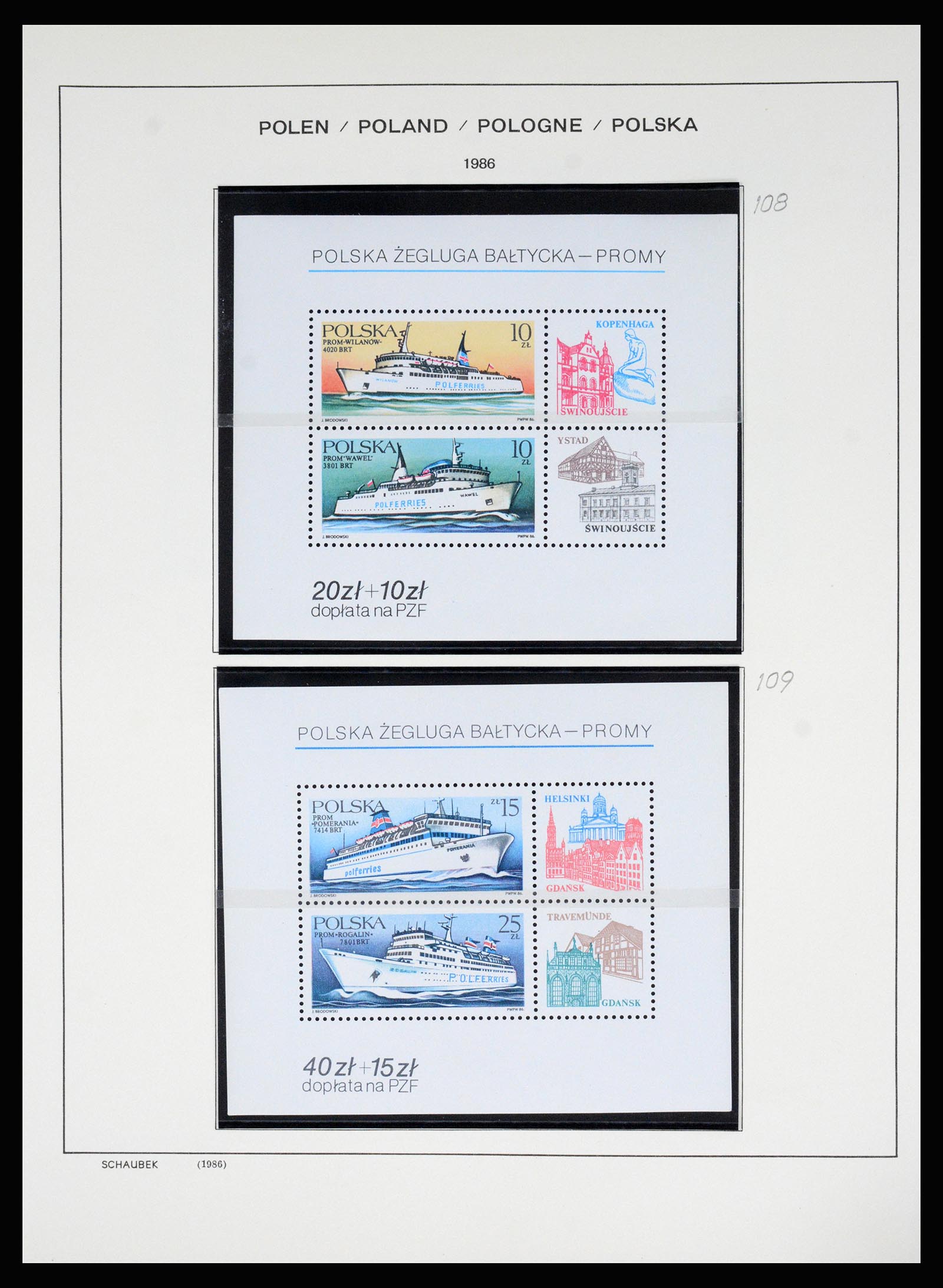 37168 343 - Postzegelverzameling 37168 Polen 1918-1988.