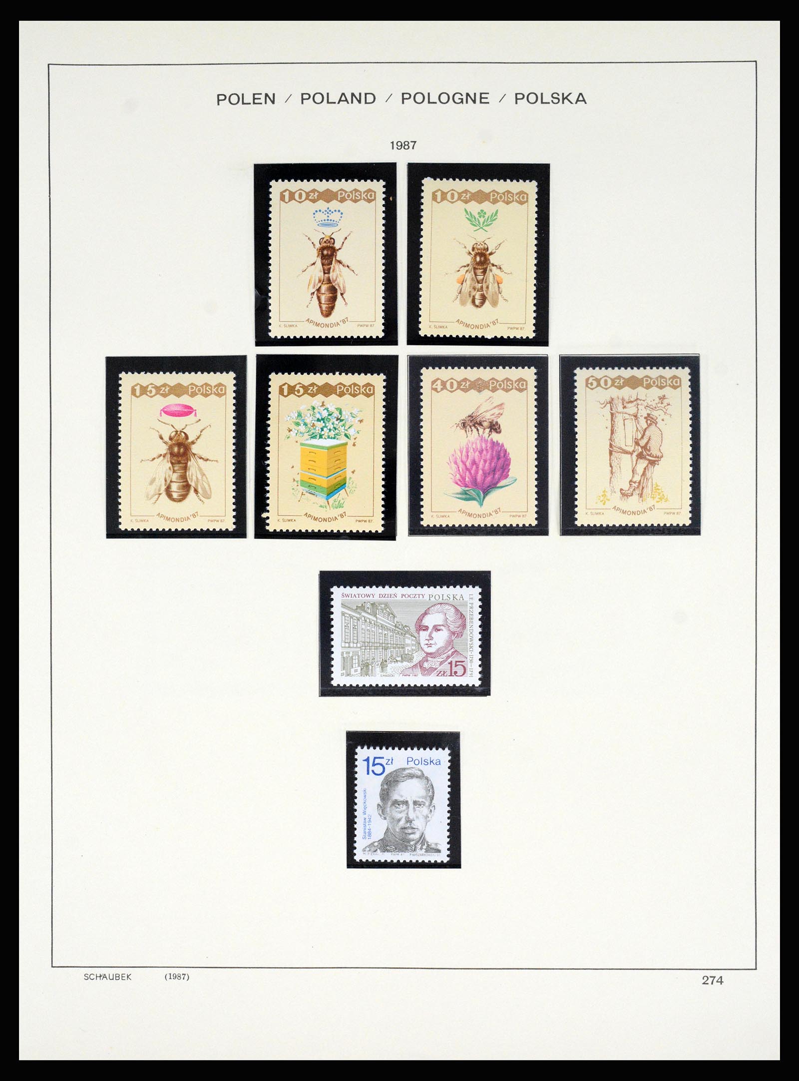 37168 348 - Postzegelverzameling 37168 Polen 1918-1988.