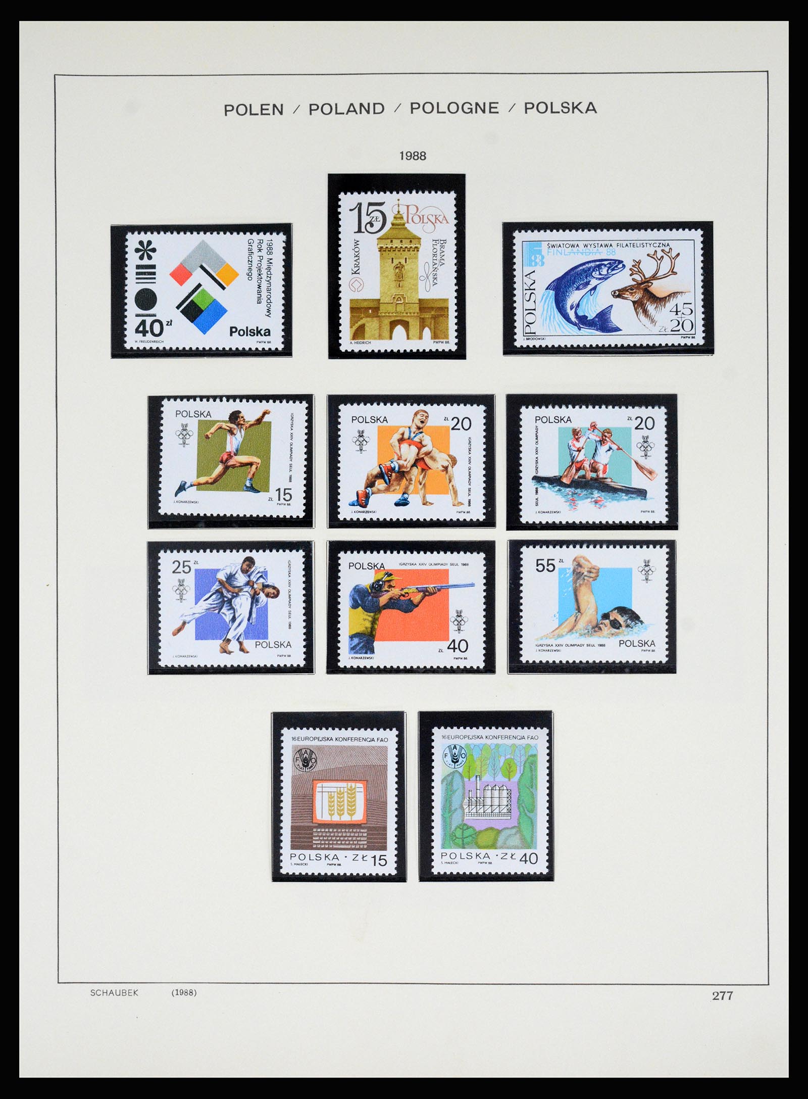 37168 353 - Postzegelverzameling 37168 Polen 1918-1988.