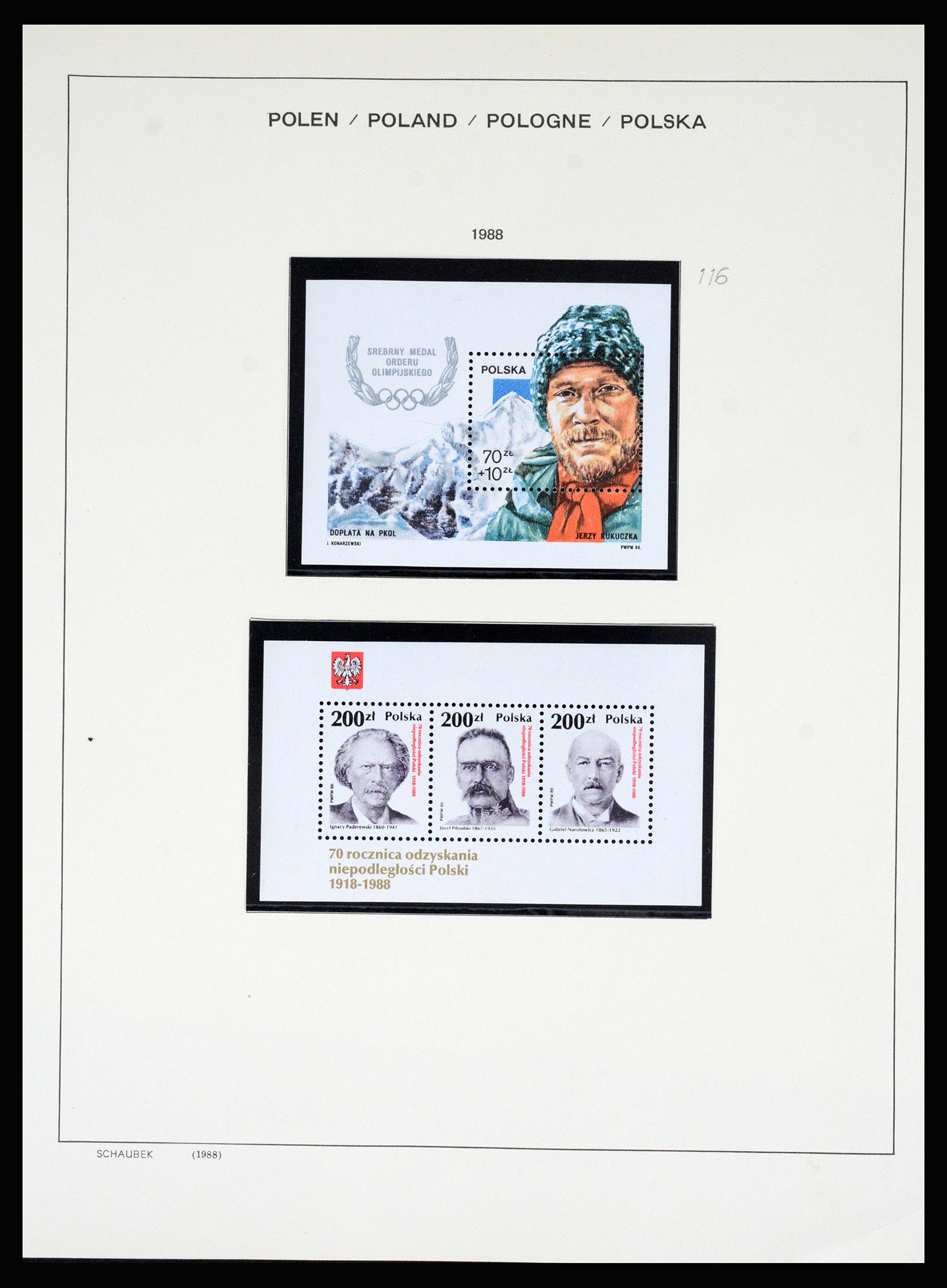 37168 357 - Postzegelverzameling 37168 Polen 1918-1988.