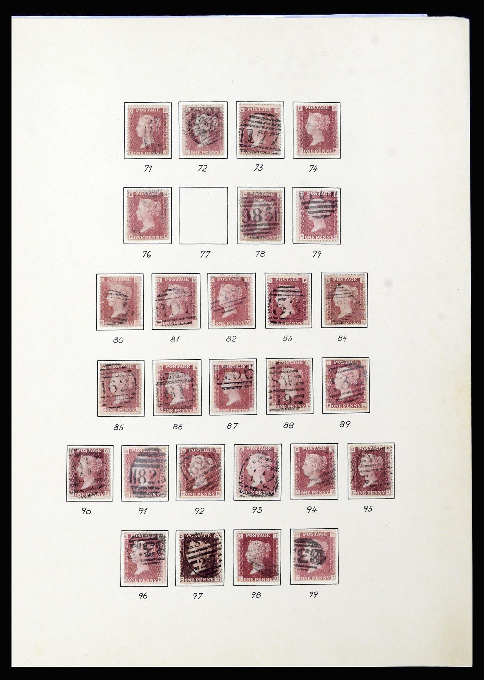 37169 002 - Postzegelverzameling 37169 Engeland 1840-1948.