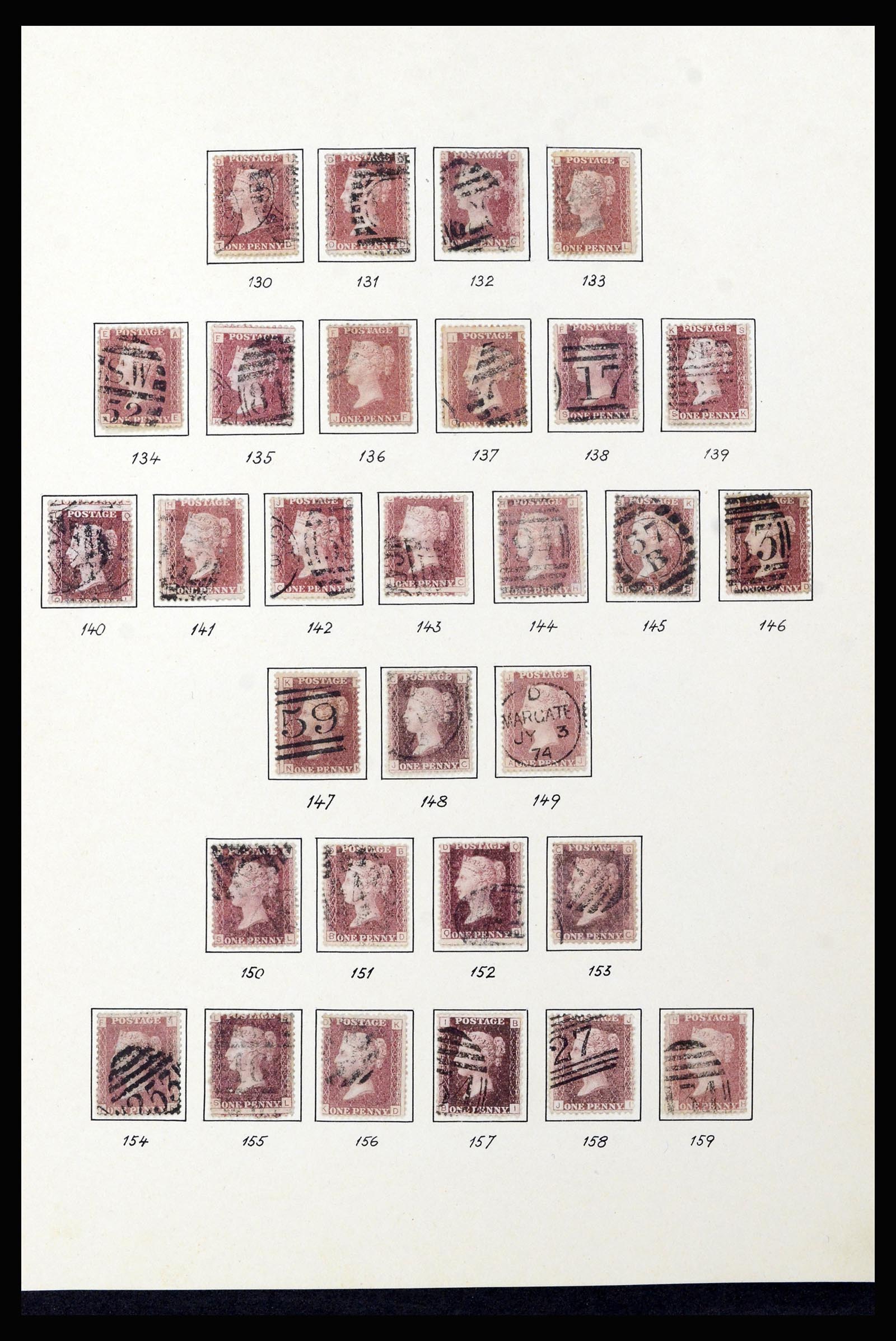 37169 004 - Postzegelverzameling 37169 Engeland 1840-1948.