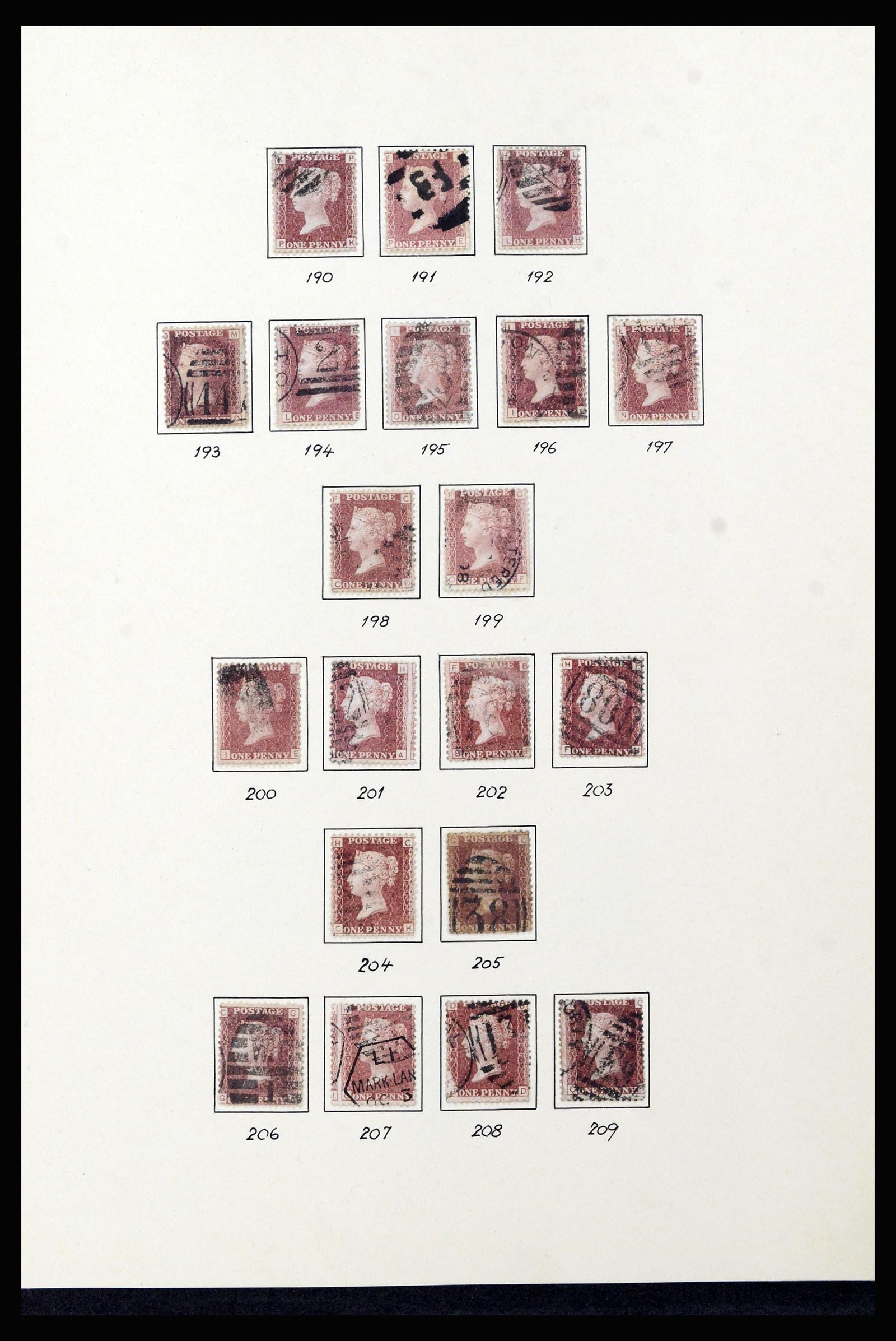 37169 006 - Postzegelverzameling 37169 Engeland 1840-1948.