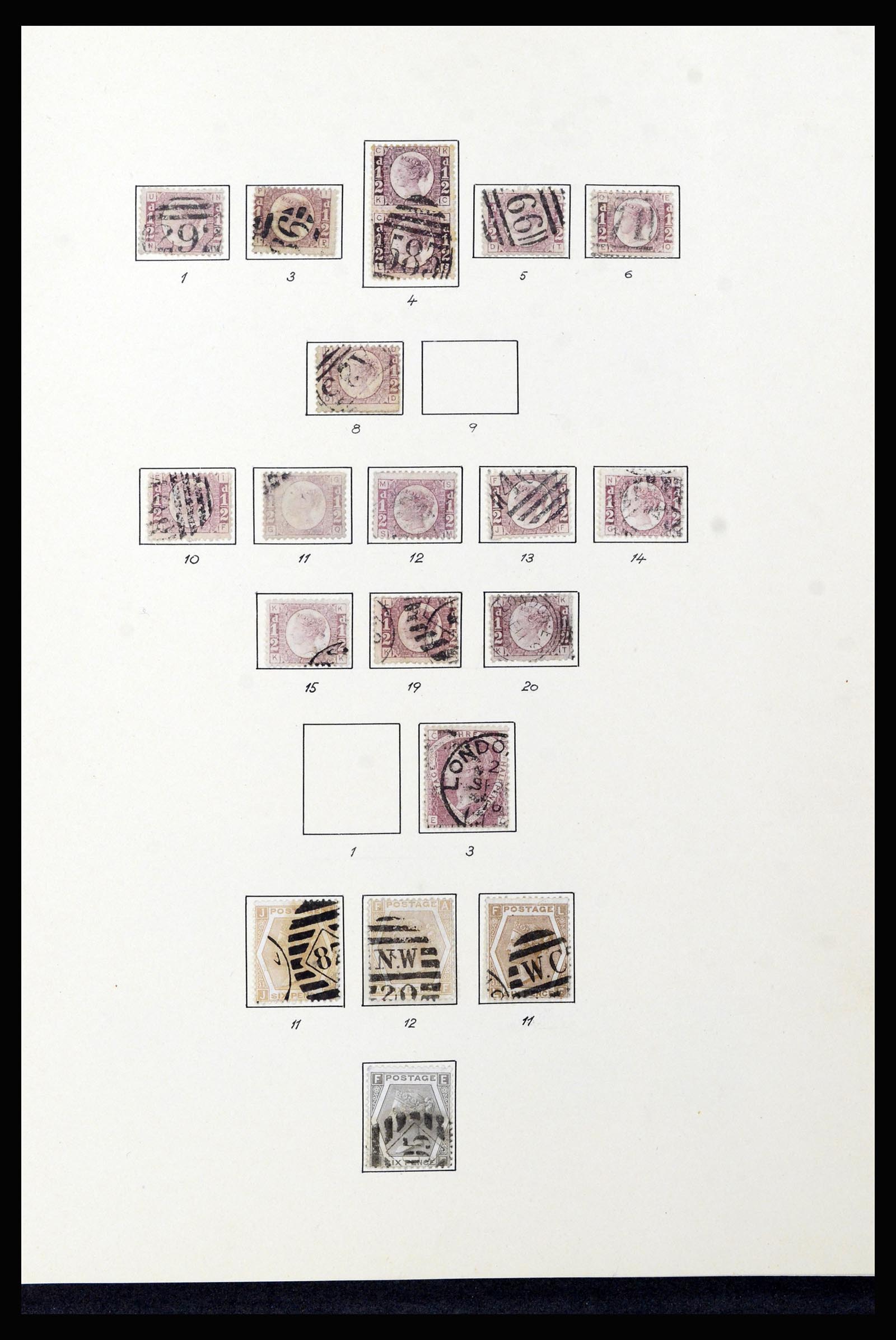37169 011 - Postzegelverzameling 37169 Engeland 1840-1948.