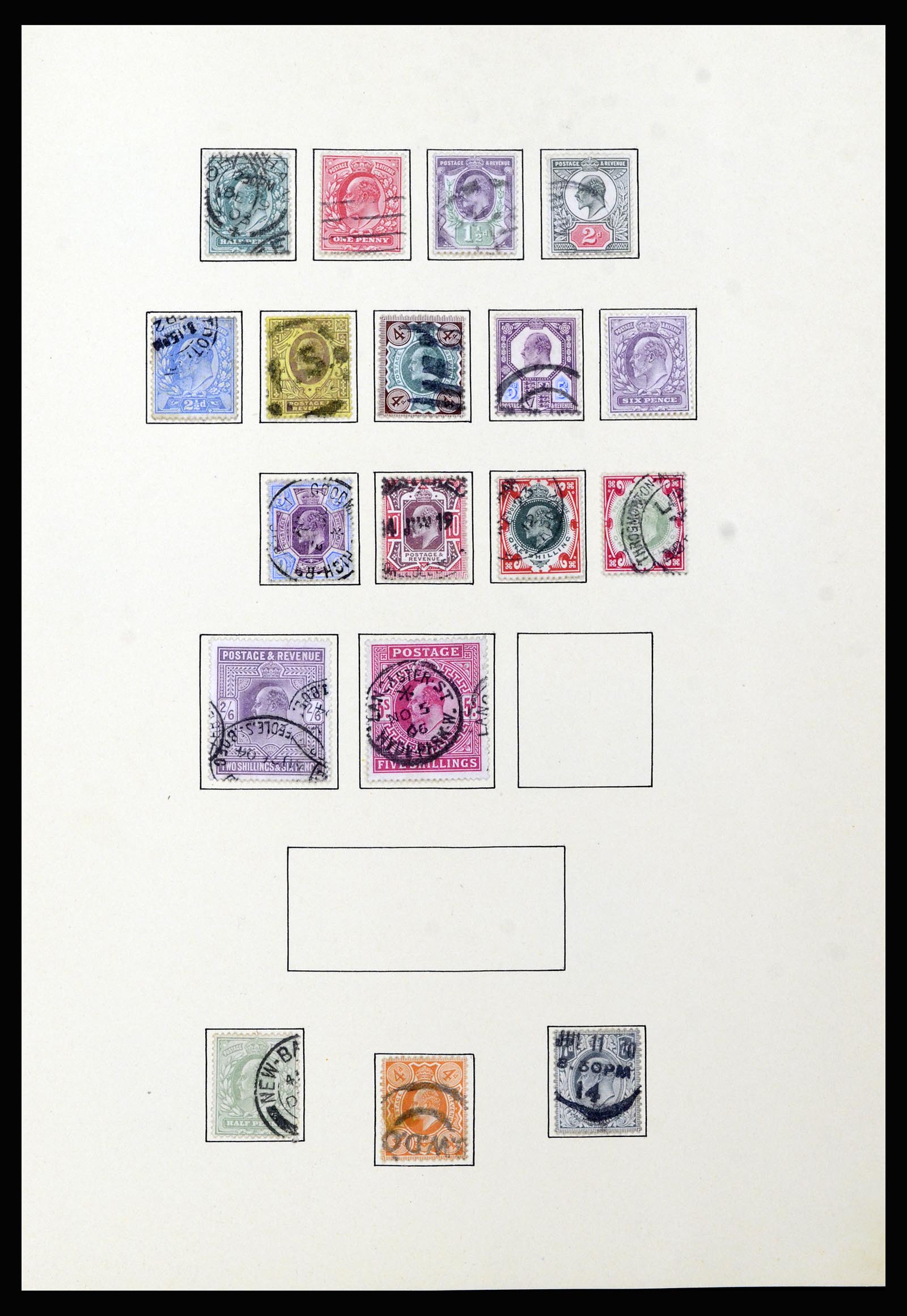 37169 017 - Postzegelverzameling 37169 Engeland 1840-1948.