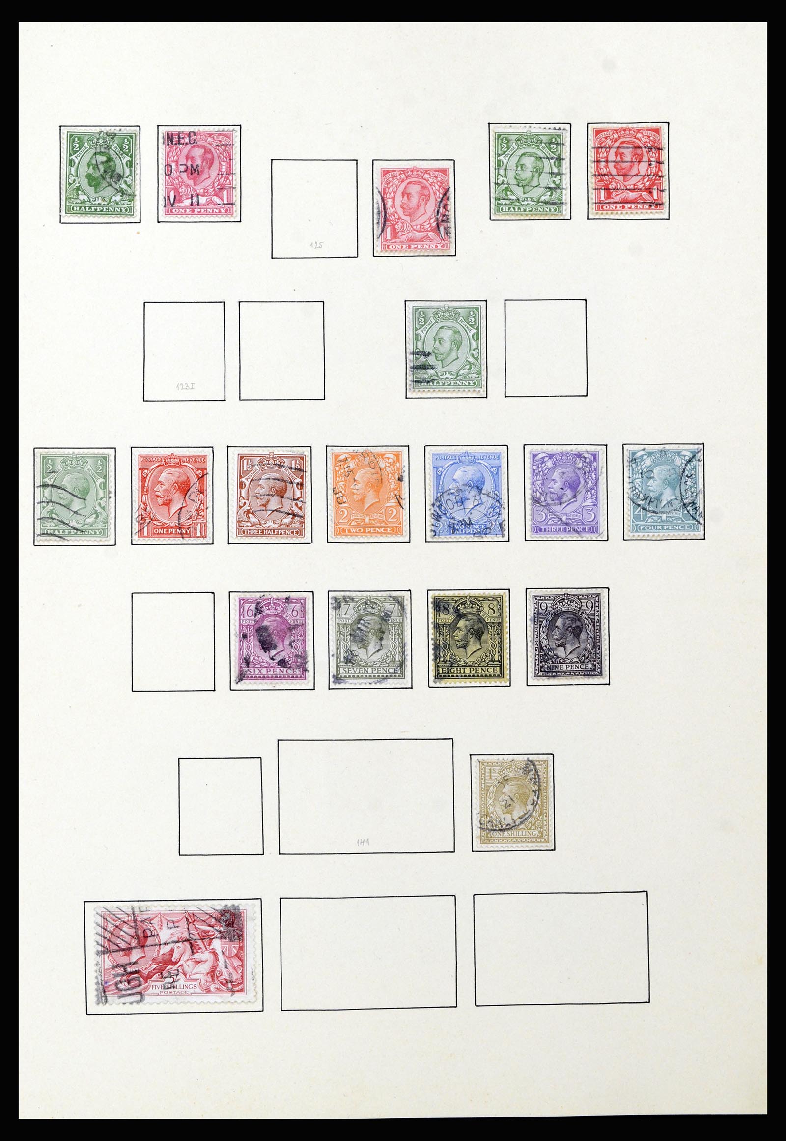 37169 018 - Postzegelverzameling 37169 Engeland 1840-1948.