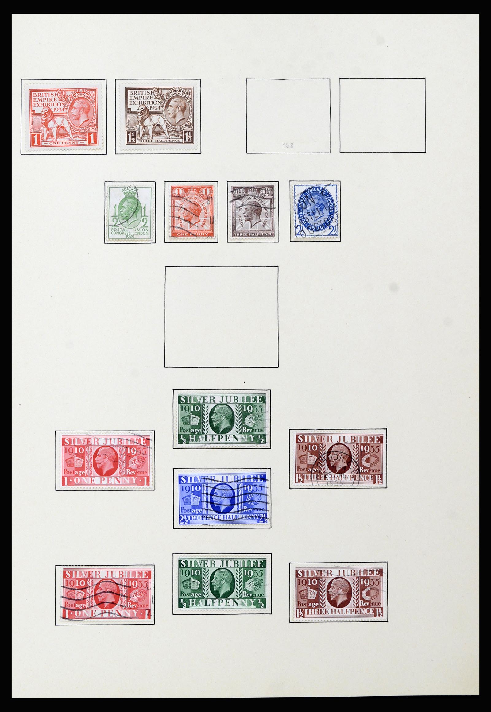 37169 020 - Postzegelverzameling 37169 Engeland 1840-1948.
