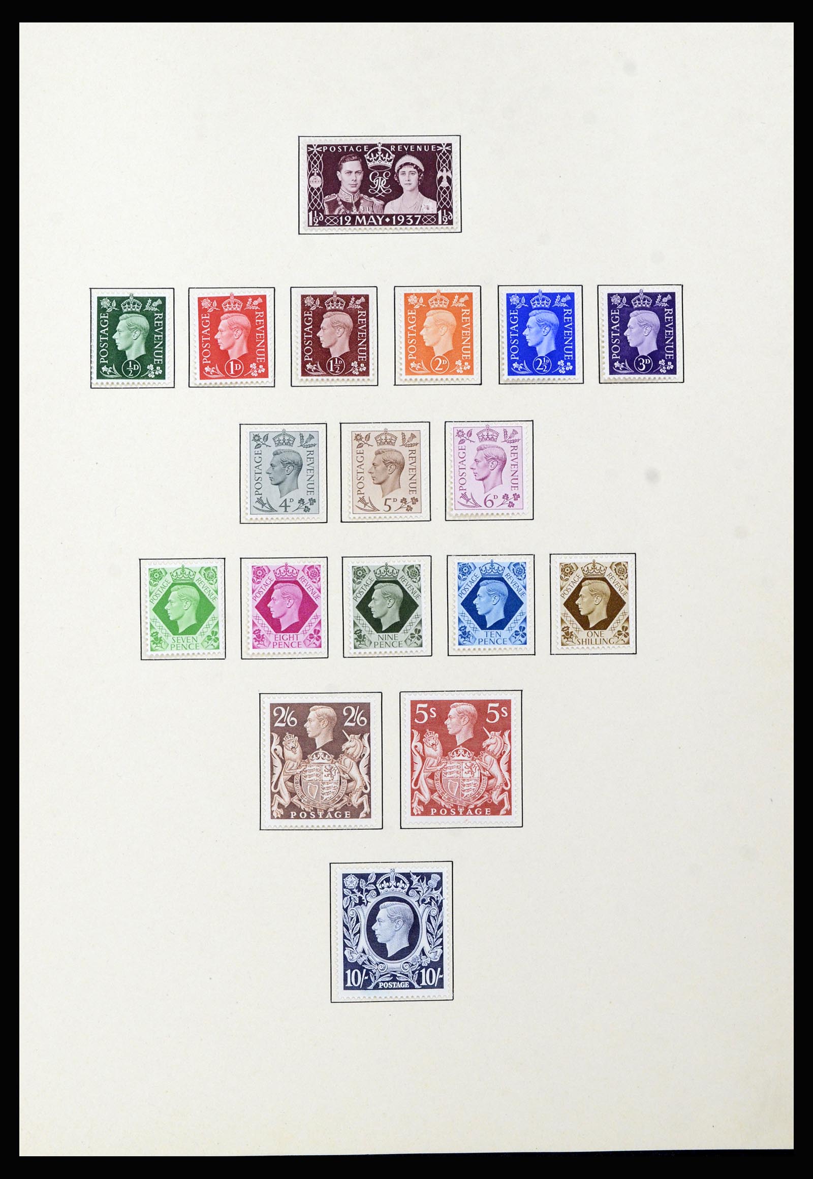 37169 022 - Postzegelverzameling 37169 Engeland 1840-1948.