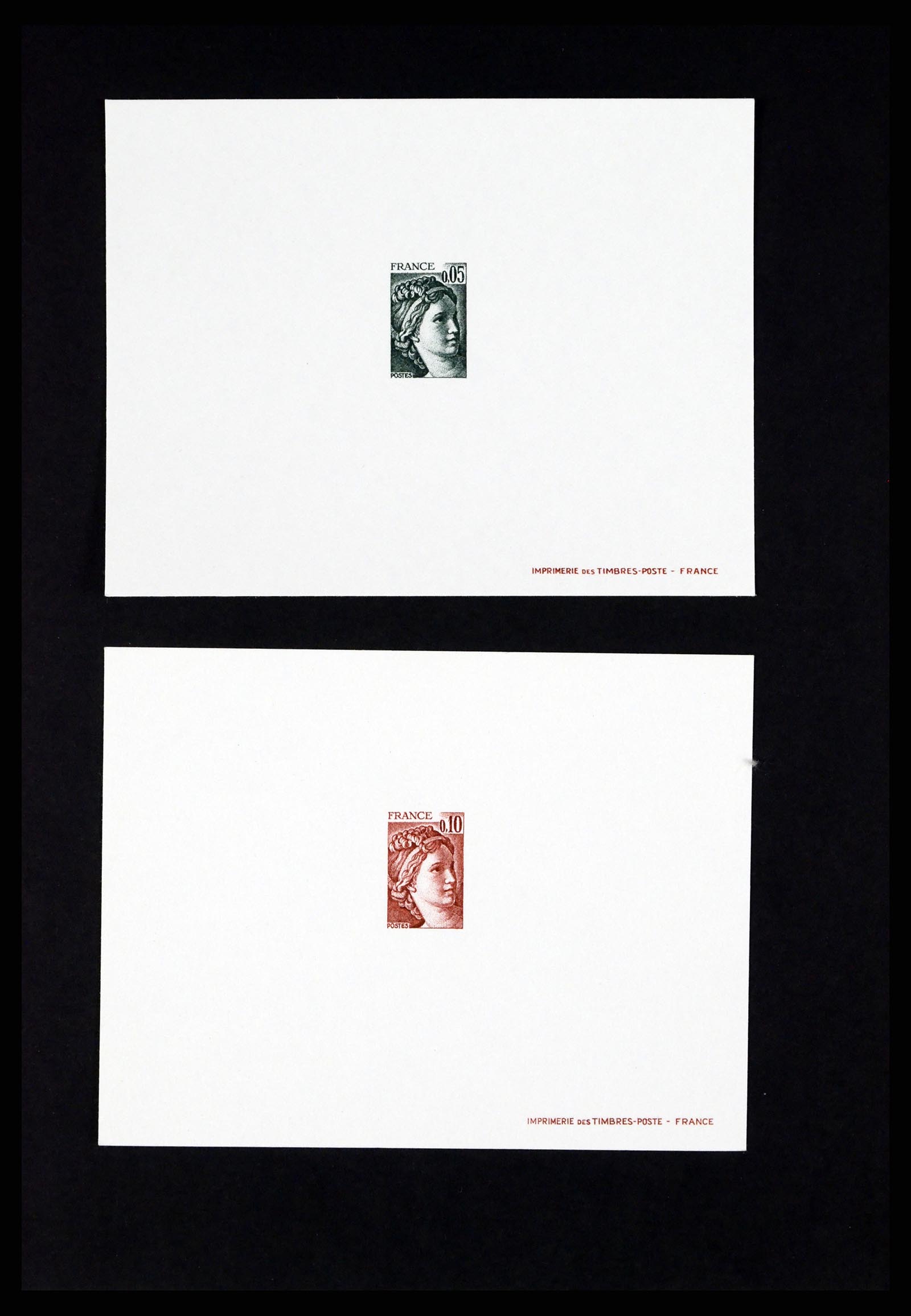 37170 003 - Postzegelverzameling 37170 Frankrijk epreuves de luxe 1951-1987.