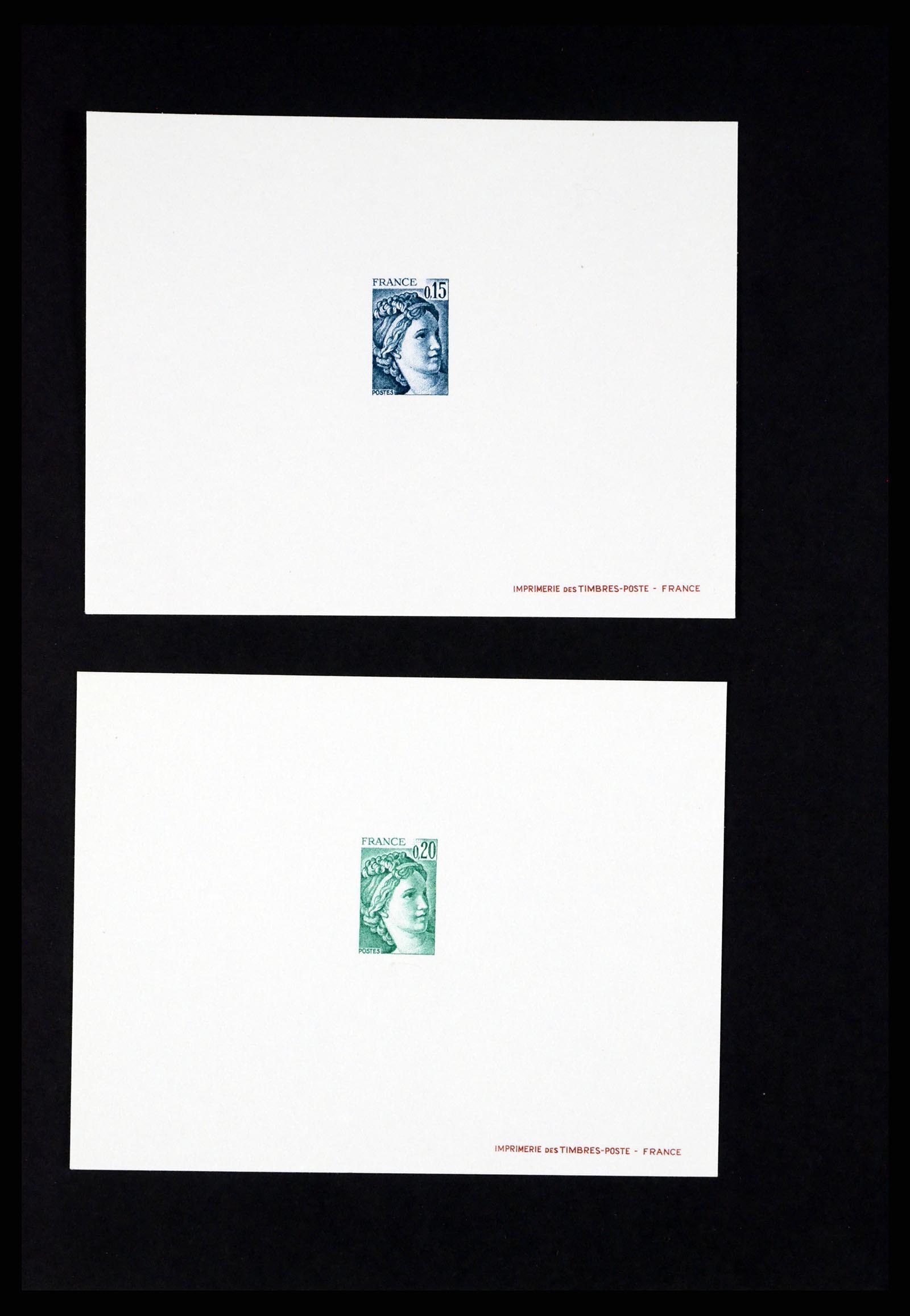37170 004 - Postzegelverzameling 37170 Frankrijk epreuves de luxe 1951-1987.