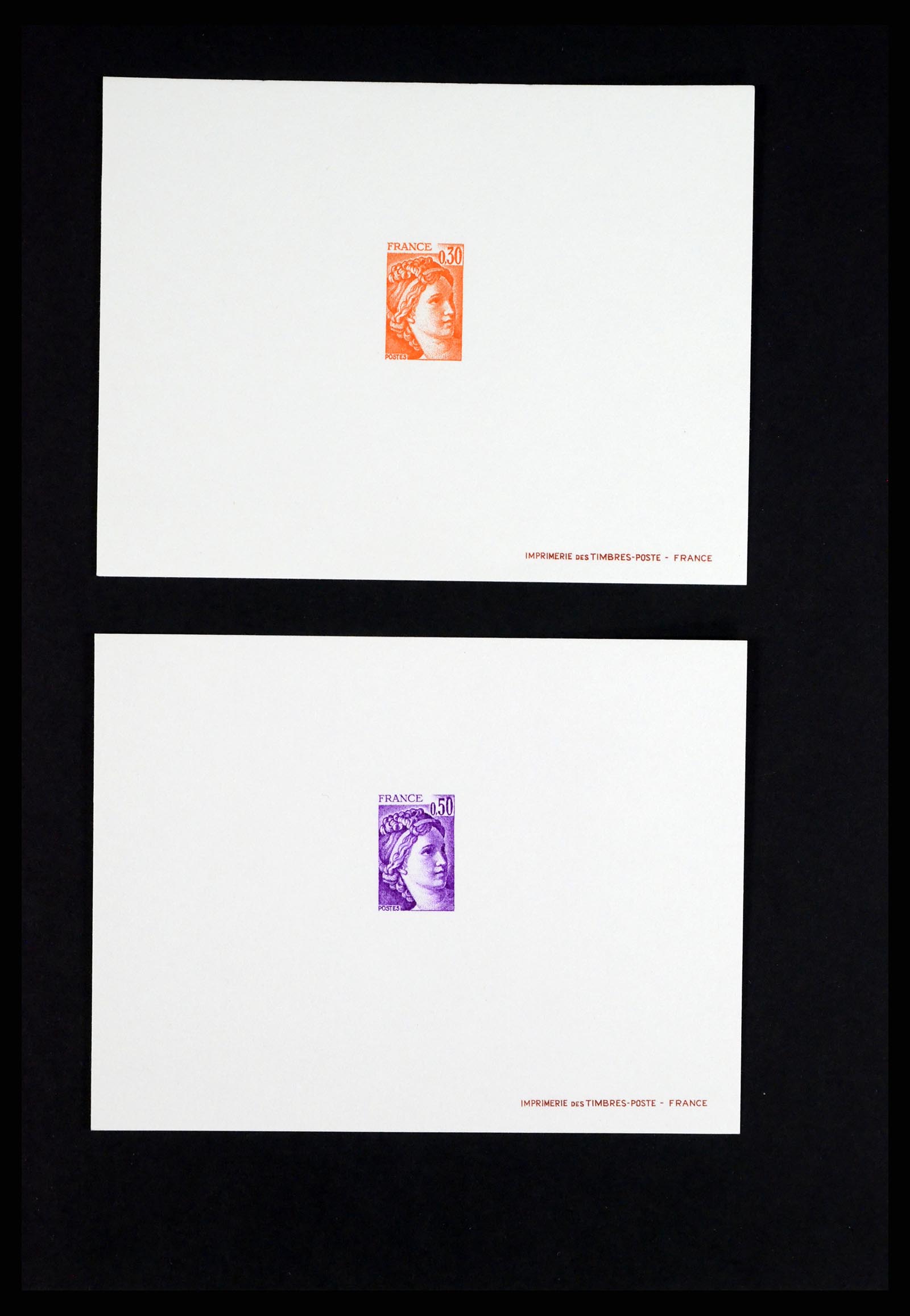 37170 006 - Postzegelverzameling 37170 Frankrijk epreuves de luxe 1951-1987.