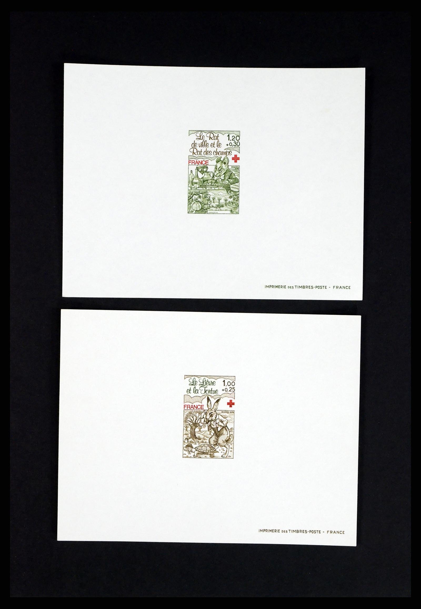 37170 010 - Postzegelverzameling 37170 Frankrijk epreuves de luxe 1951-1987.