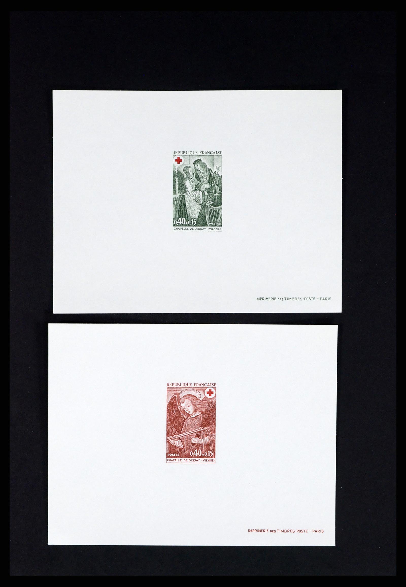 37170 016 - Postzegelverzameling 37170 Frankrijk epreuves de luxe 1951-1987.