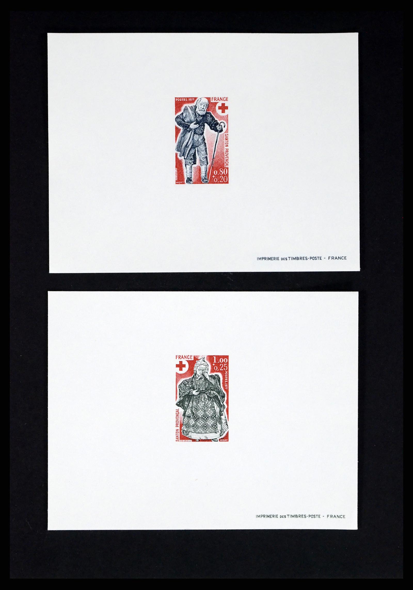 37170 017 - Postzegelverzameling 37170 Frankrijk epreuves de luxe 1951-1987.