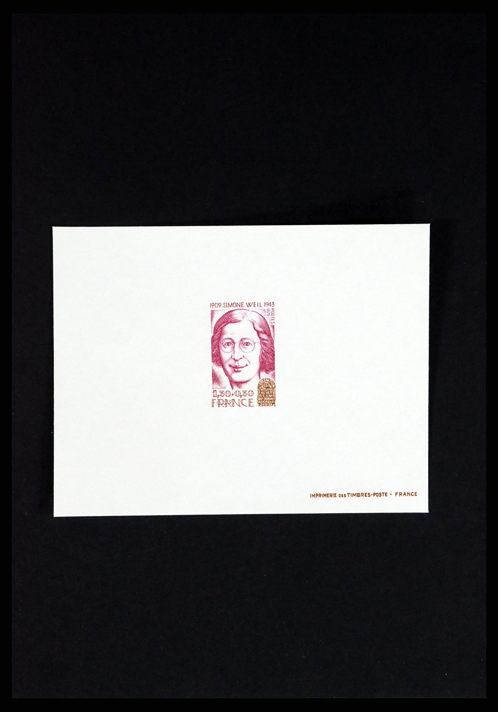 37170 025 - Postzegelverzameling 37170 Frankrijk epreuves de luxe 1951-1987.