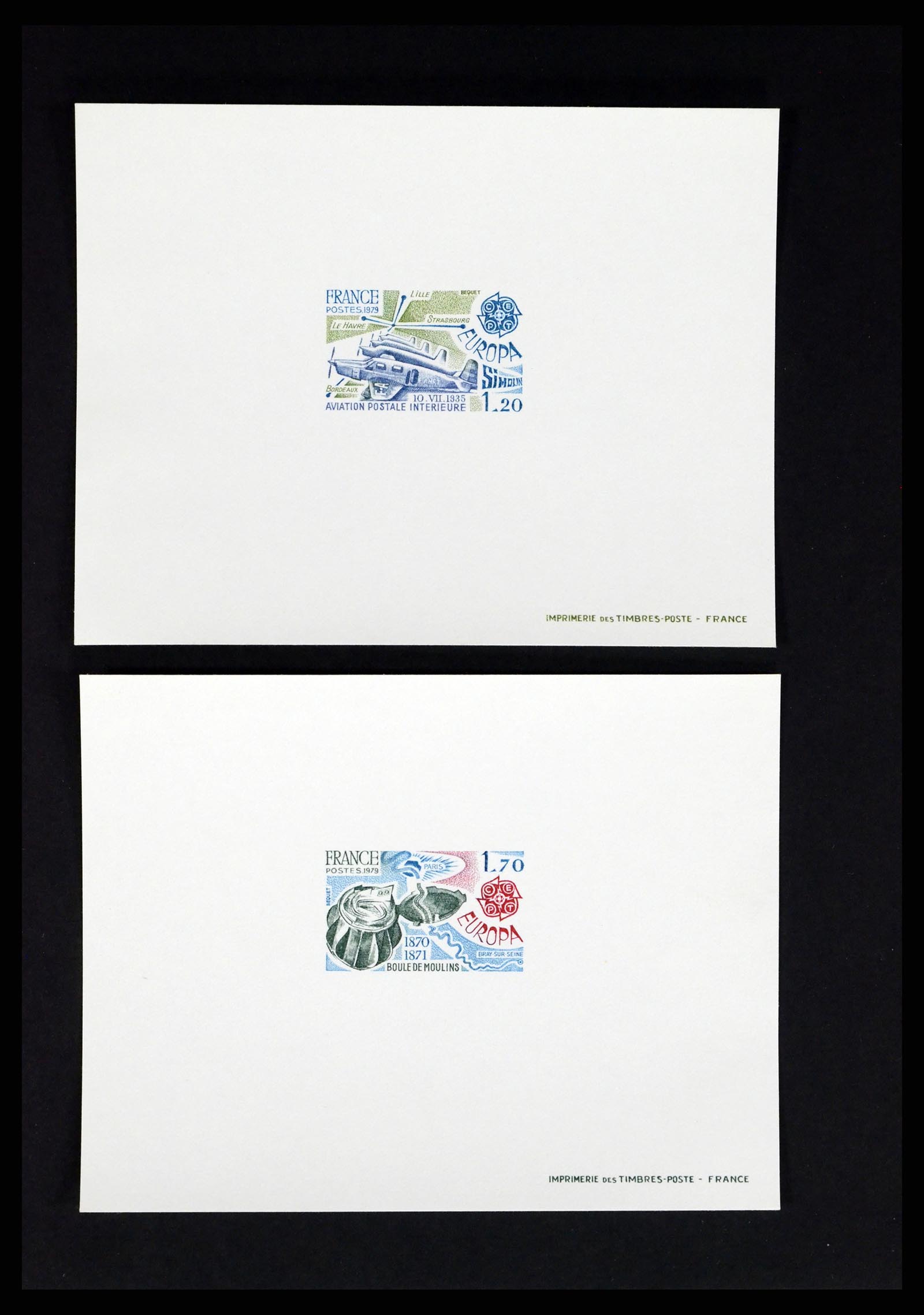 37170 037 - Postzegelverzameling 37170 Frankrijk epreuves de luxe 1951-1987.