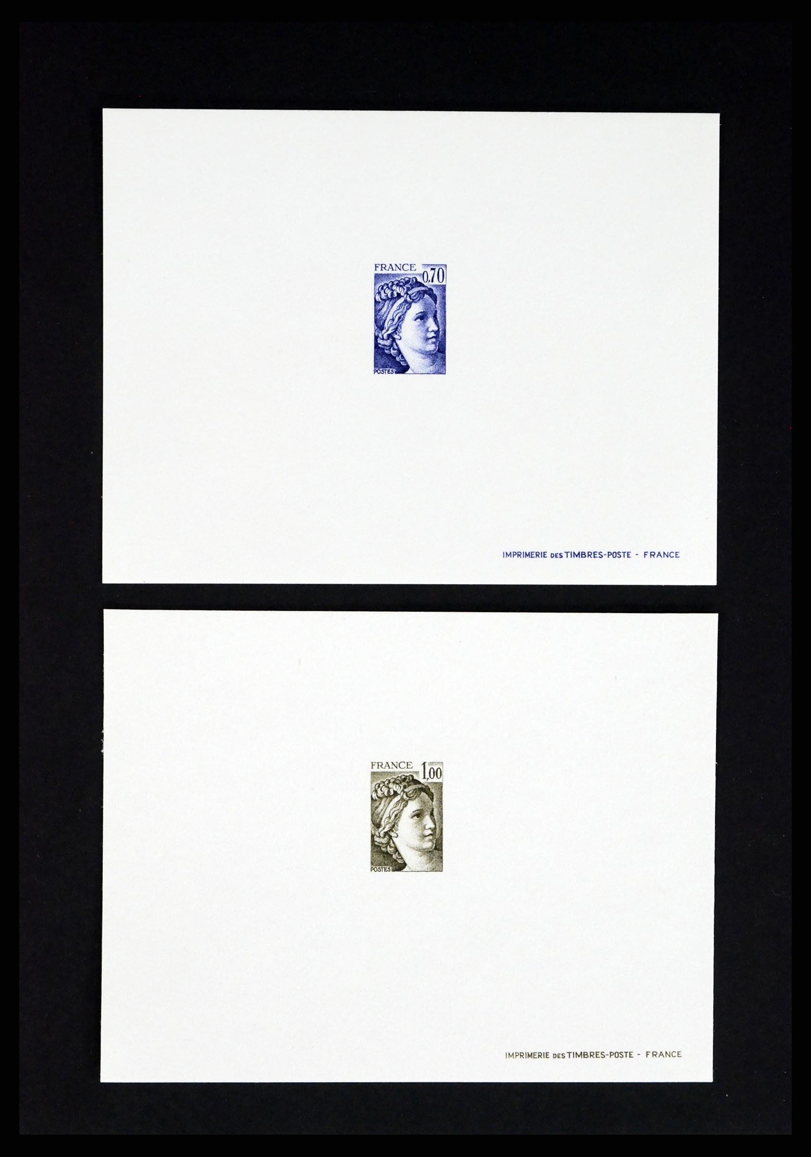37170 046 - Postzegelverzameling 37170 Frankrijk epreuves de luxe 1951-1987.