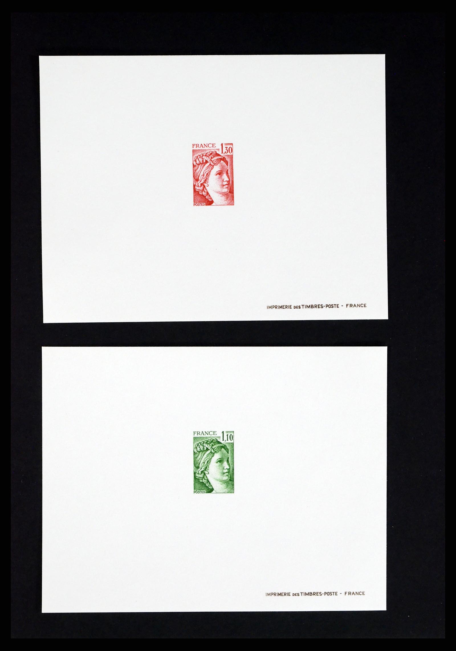 37170 047 - Postzegelverzameling 37170 Frankrijk epreuves de luxe 1951-1987.