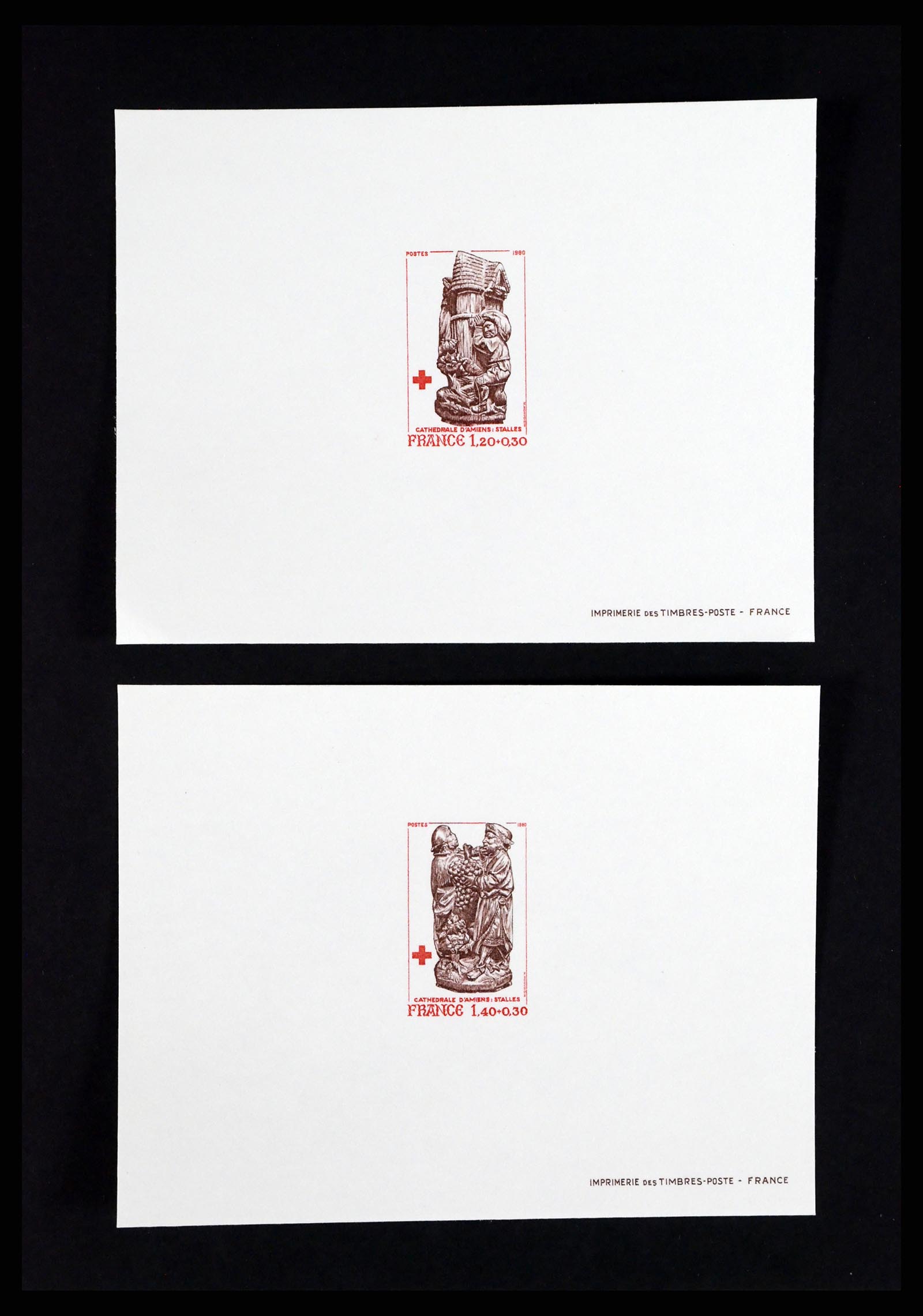 37170 057 - Postzegelverzameling 37170 Frankrijk epreuves de luxe 1951-1987.