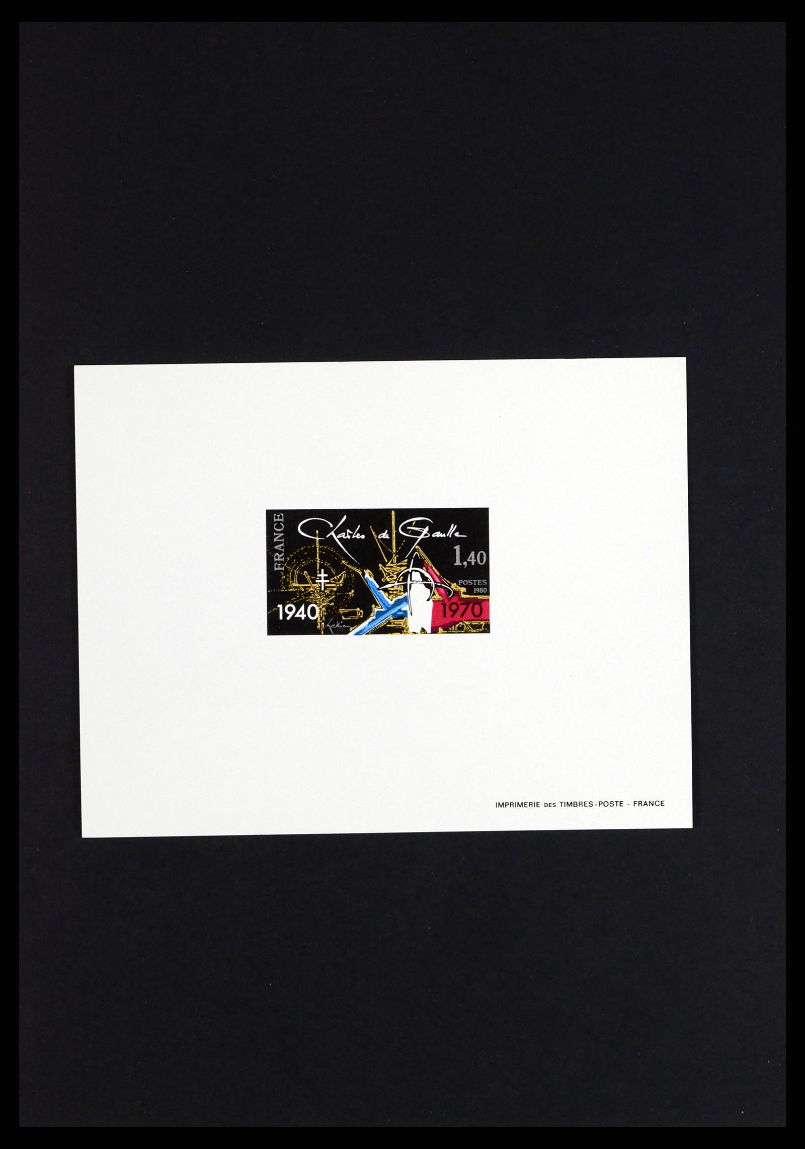 37170 059 - Postzegelverzameling 37170 Frankrijk epreuves de luxe 1951-1987.