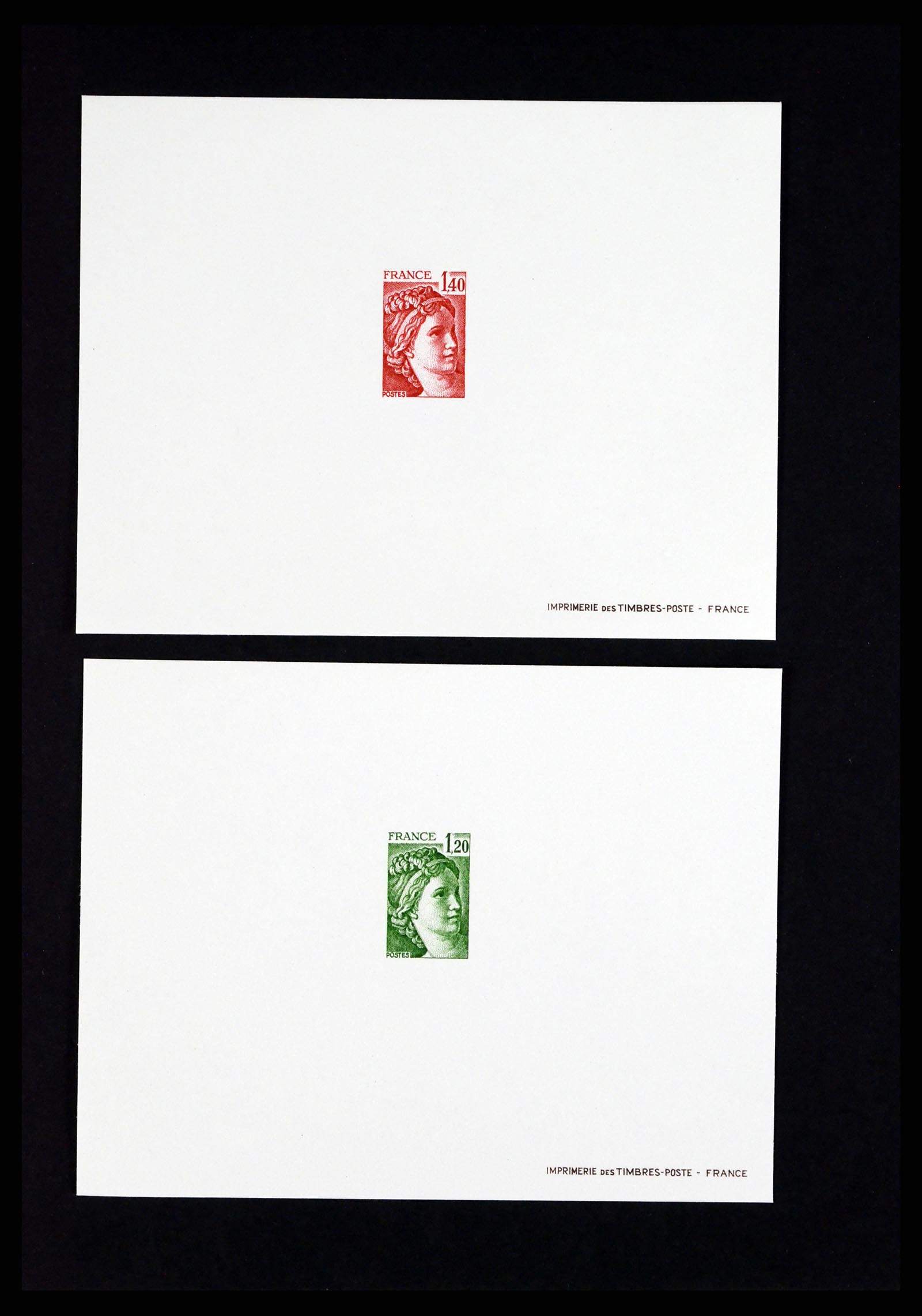 37170 069 - Postzegelverzameling 37170 Frankrijk epreuves de luxe 1951-1987.