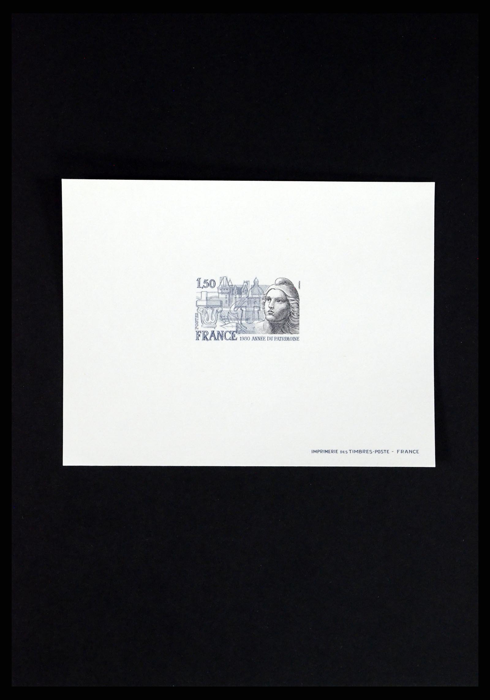 37170 078 - Postzegelverzameling 37170 Frankrijk epreuves de luxe 1951-1987.