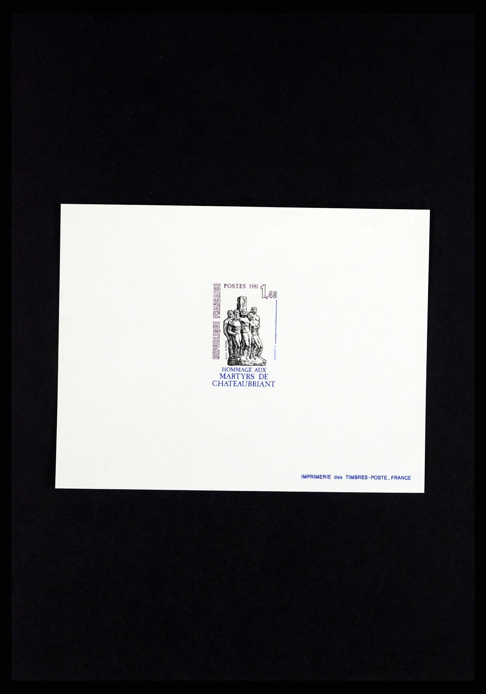37170 097 - Postzegelverzameling 37170 Frankrijk epreuves de luxe 1951-1987.