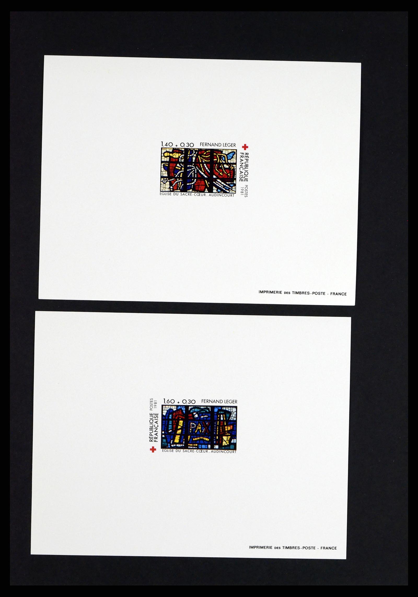 37170 098 - Postzegelverzameling 37170 Frankrijk epreuves de luxe 1951-1987.