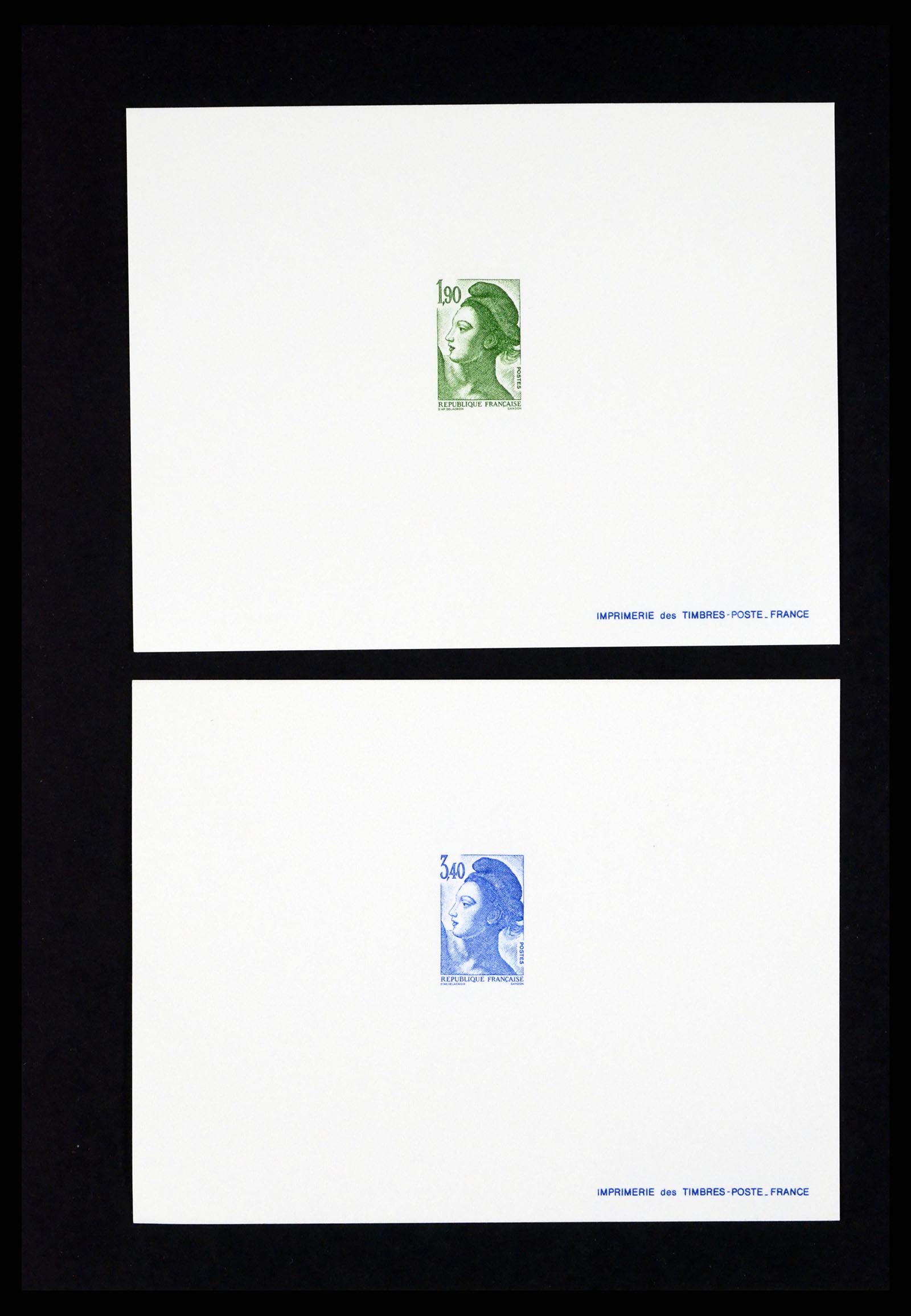 37170 348 - Postzegelverzameling 37170 Frankrijk epreuves de luxe 1951-1987.
