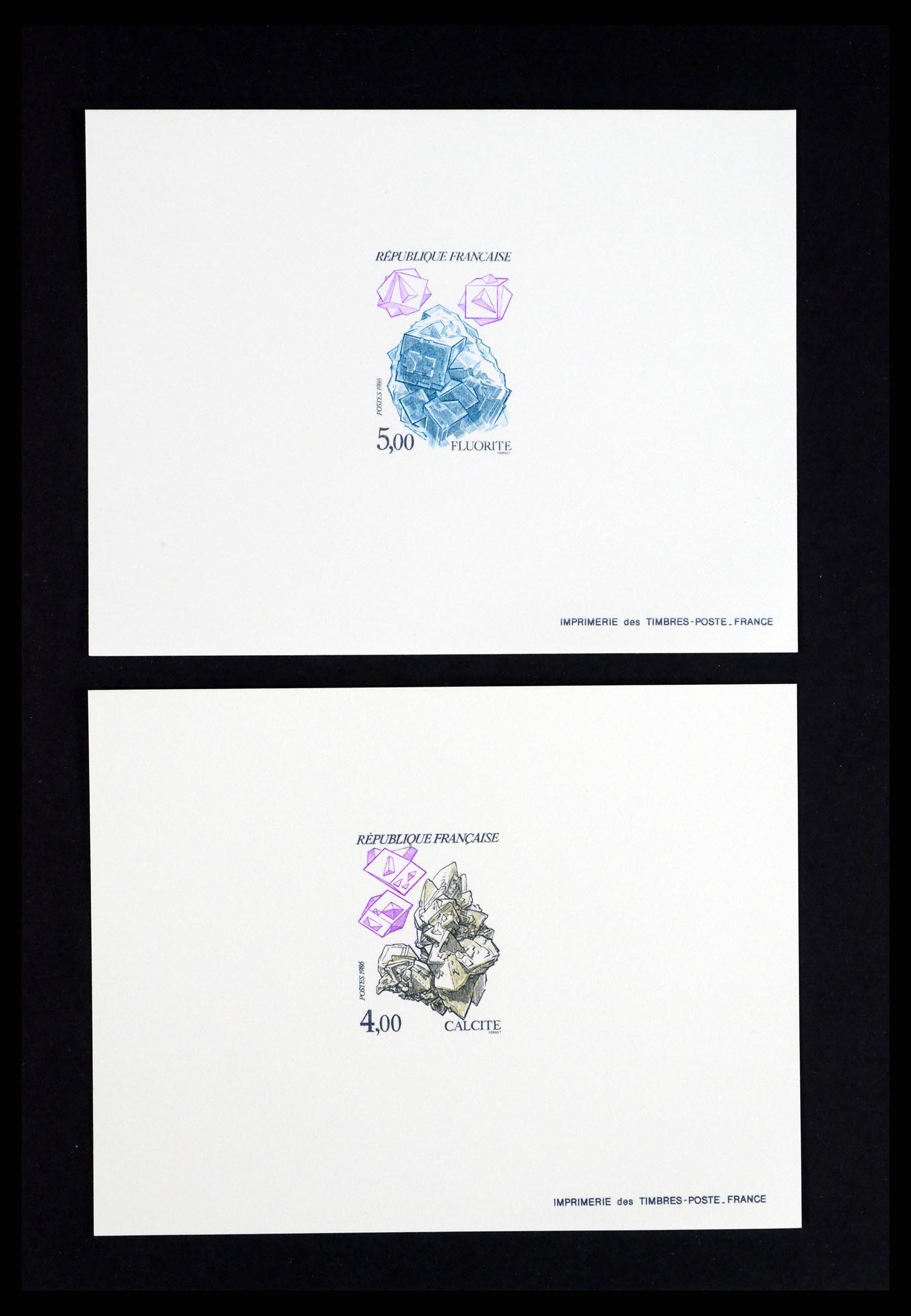 37170 351 - Postzegelverzameling 37170 Frankrijk epreuves de luxe 1951-1987.