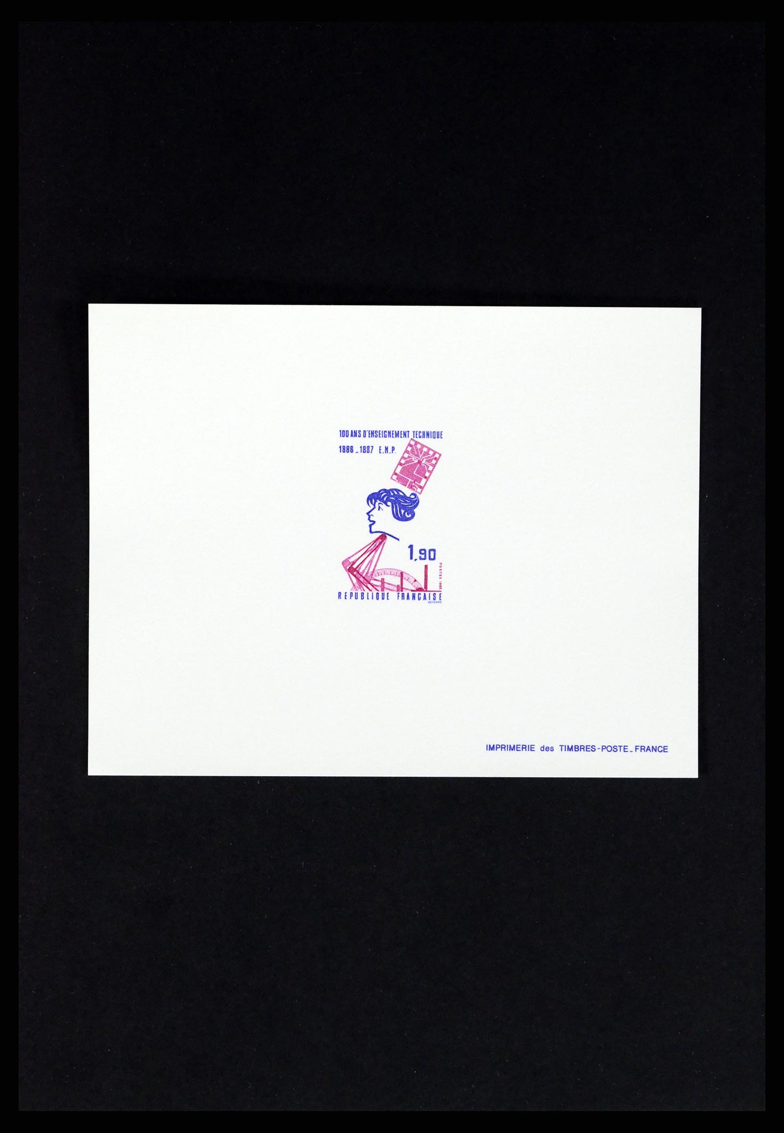 37170 353 - Postzegelverzameling 37170 Frankrijk epreuves de luxe 1951-1987.
