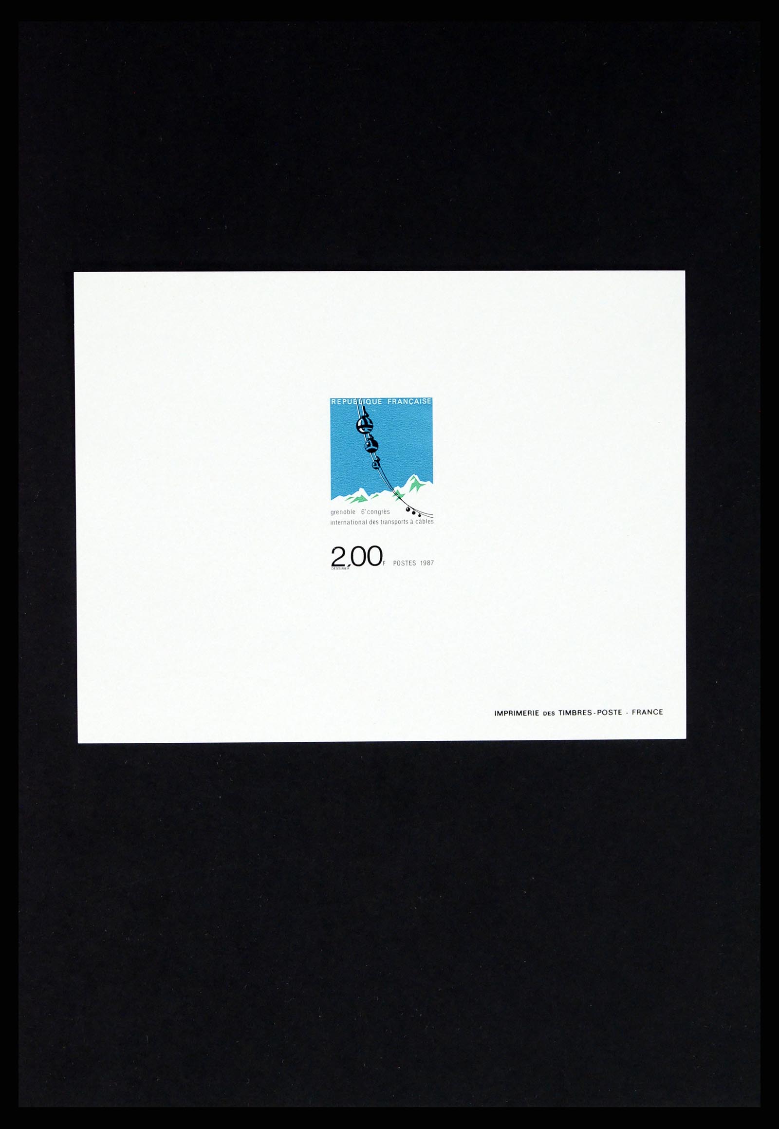 37170 384 - Postzegelverzameling 37170 Frankrijk epreuves de luxe 1951-1987.