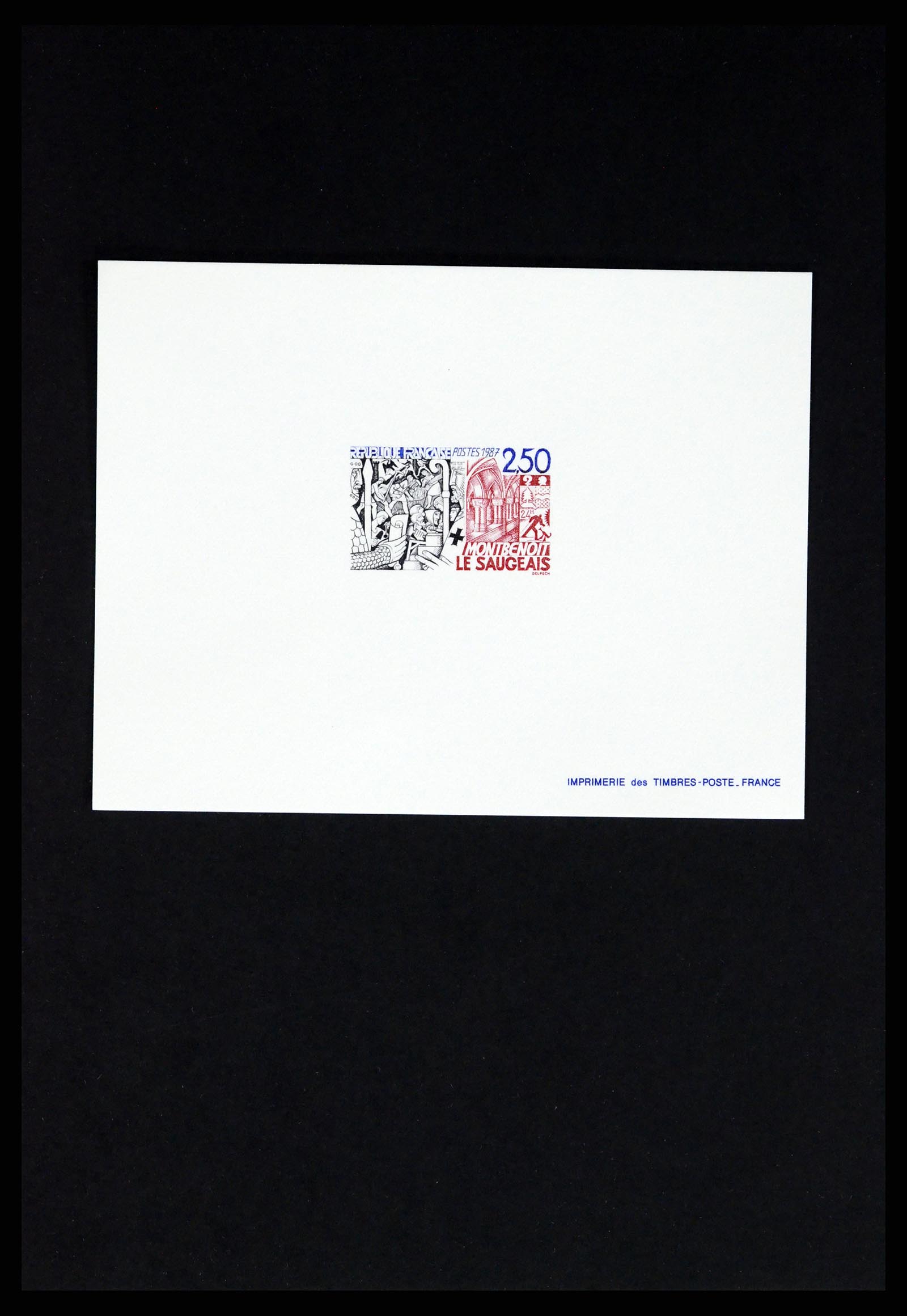 37170 395 - Postzegelverzameling 37170 Frankrijk epreuves de luxe 1951-1987.