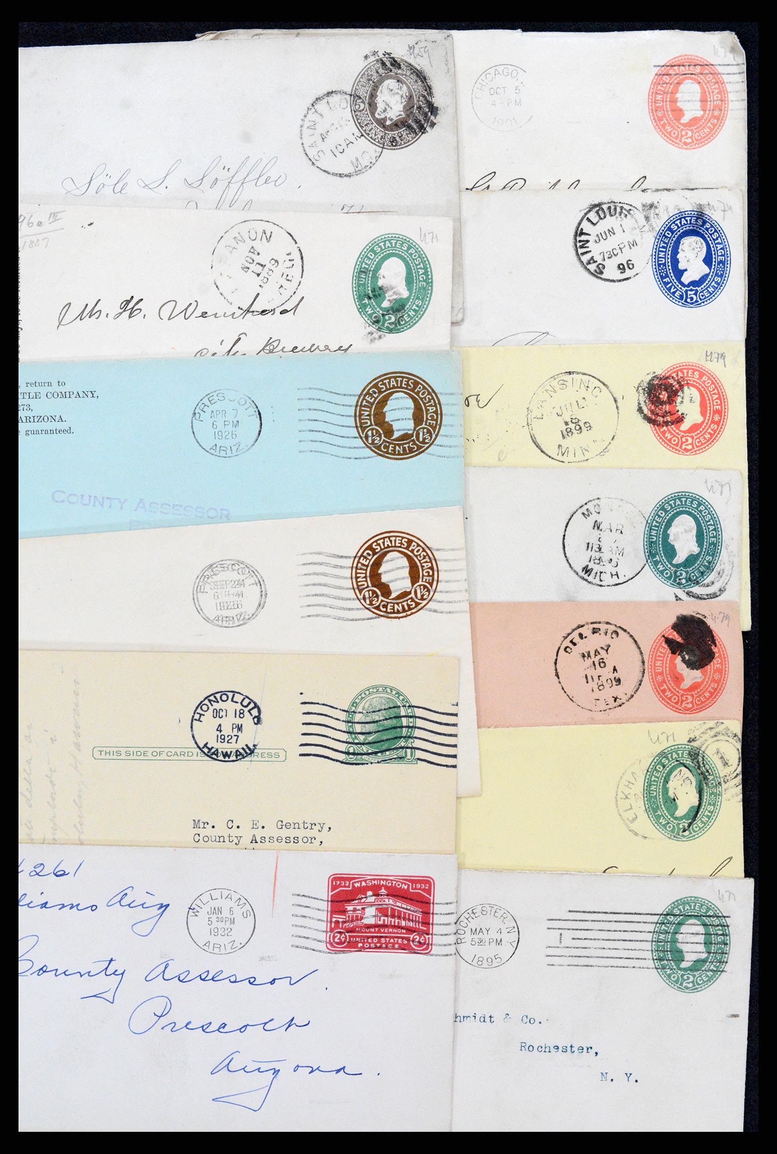 37172 009 - Postzegelverzameling 37172 USA postwaardestukken 1872-1960.