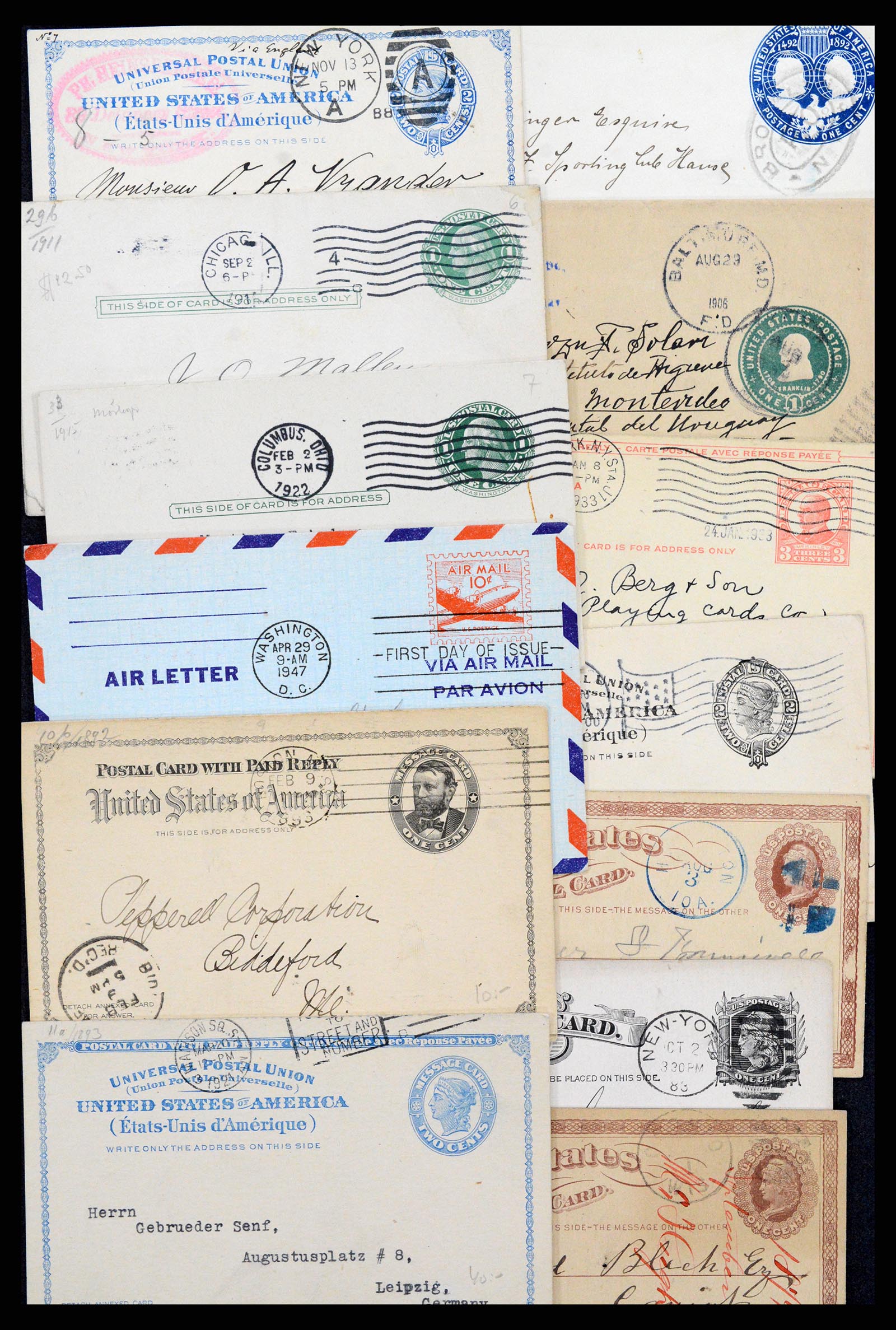 37172 011 - Postzegelverzameling 37172 USA postwaardestukken 1872-1960.