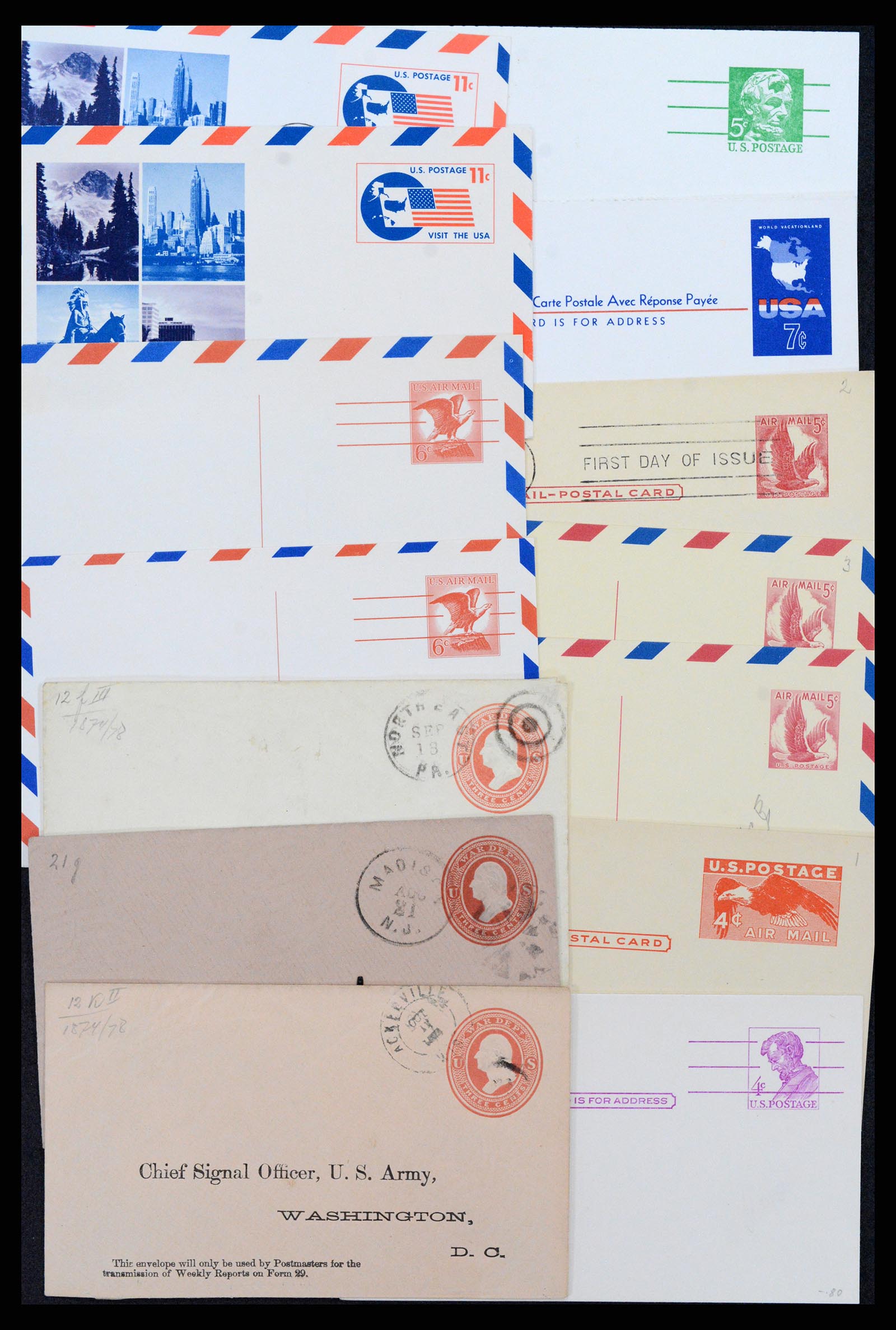 37172 014 - Postzegelverzameling 37172 USA postwaardestukken 1872-1960.