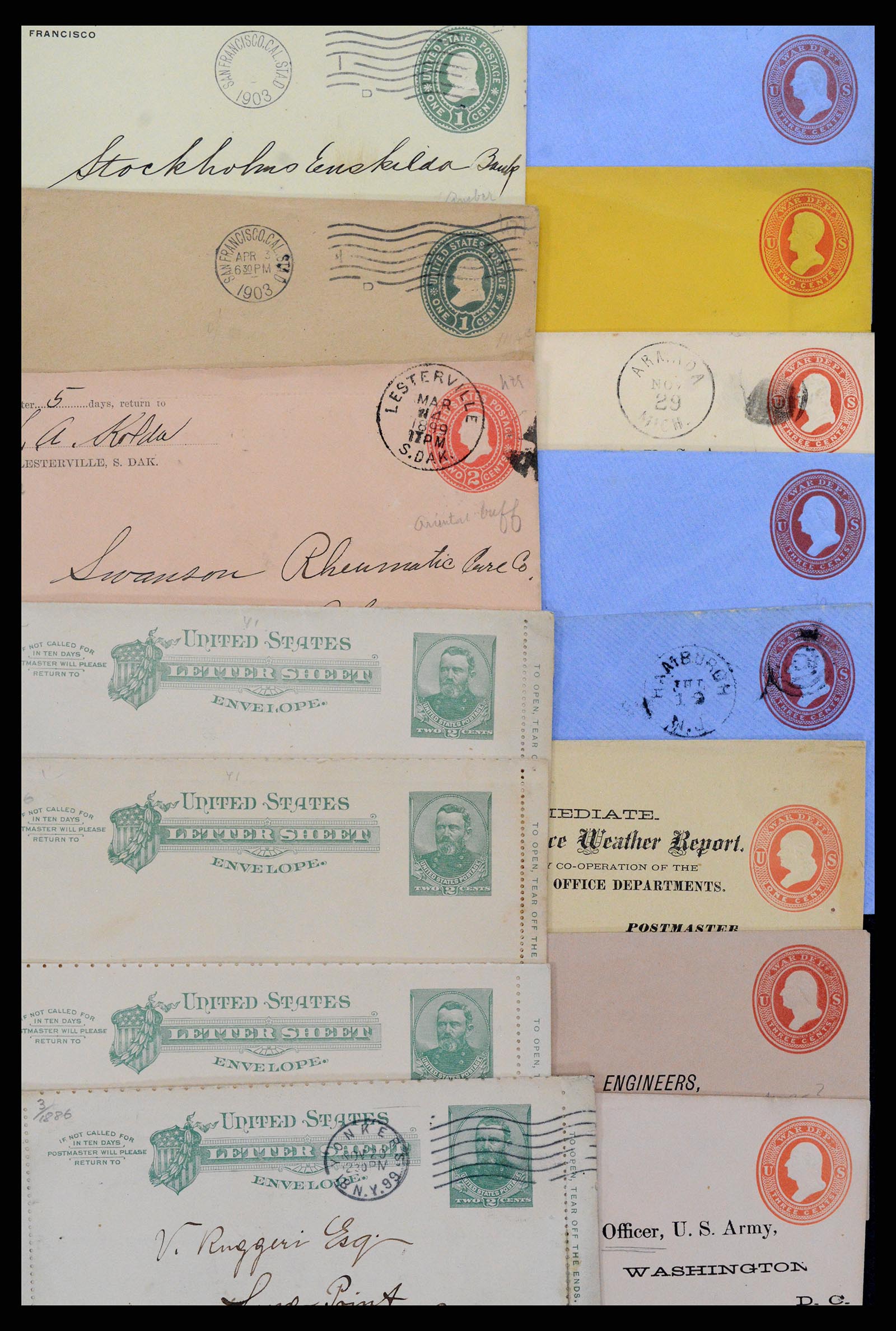 37172 015 - Postzegelverzameling 37172 USA postwaardestukken 1872-1960.