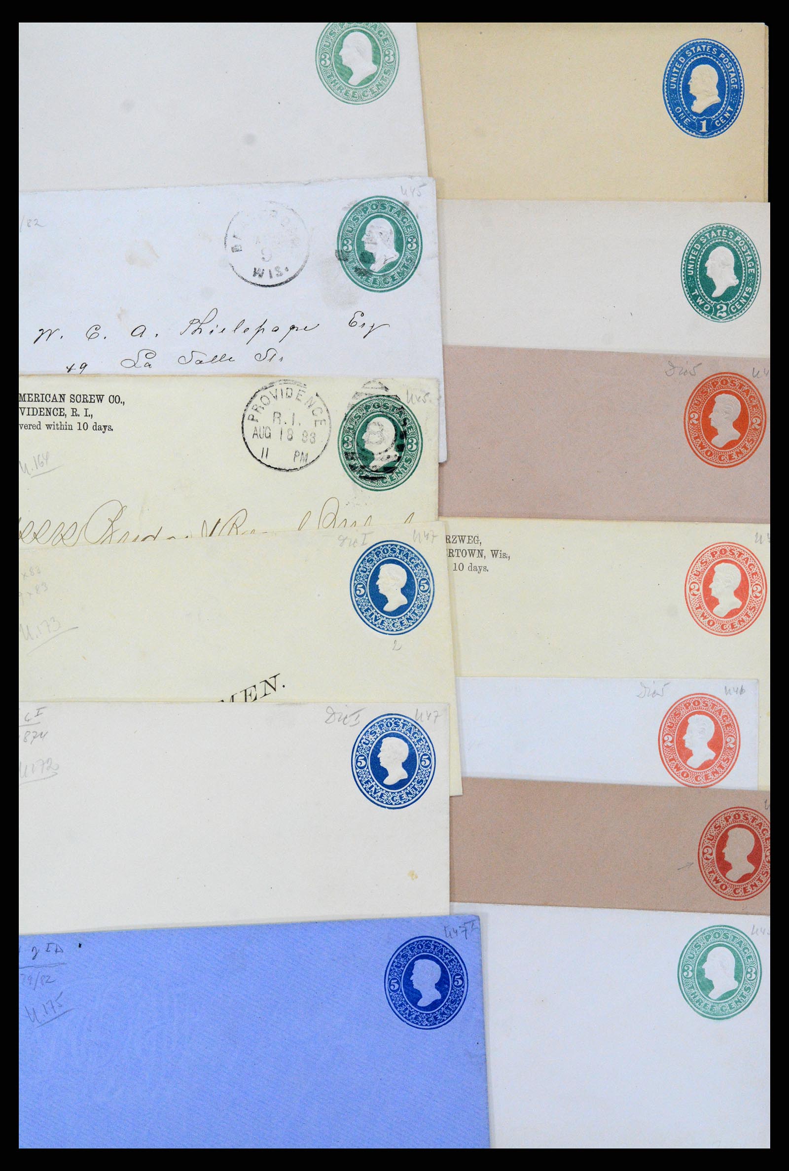 37172 019 - Postzegelverzameling 37172 USA postwaardestukken 1872-1960.