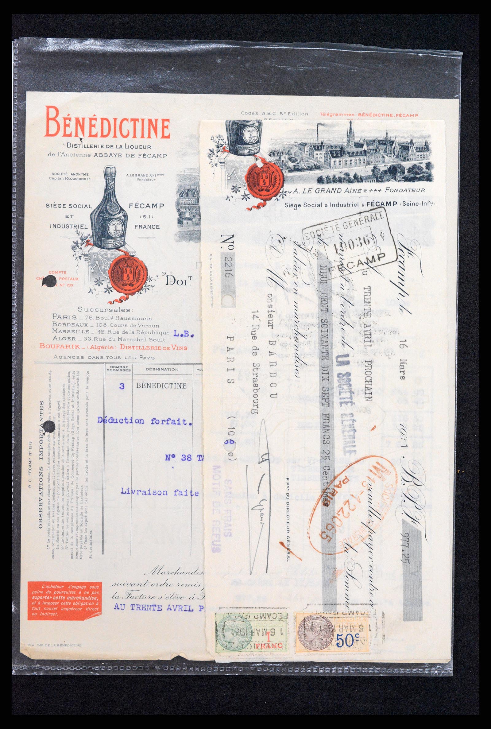 37173 004 - Postzegelverzameling 37173 Frankrijk fiscaal 1800-1960.