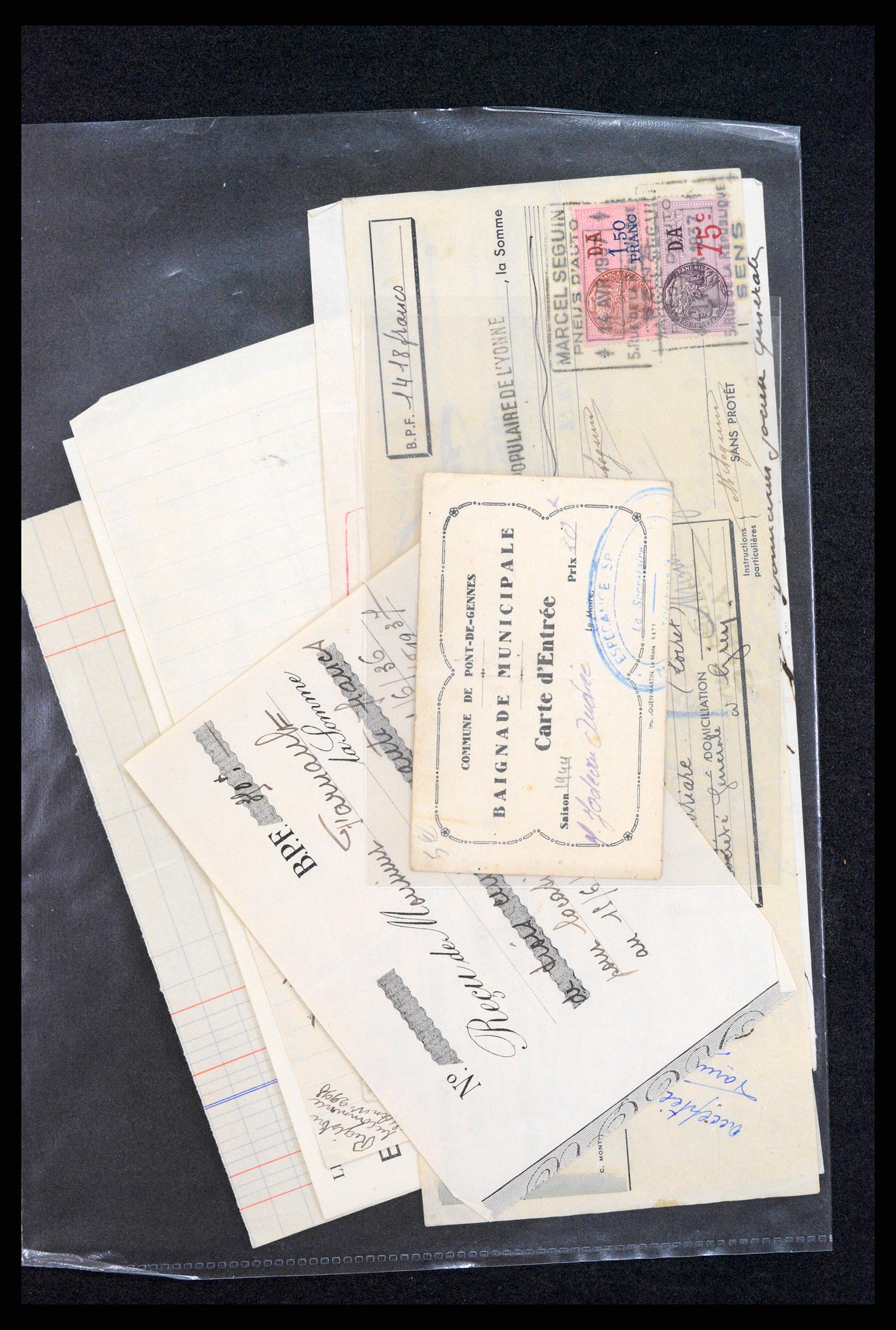 37173 008 - Postzegelverzameling 37173 Frankrijk fiscaal 1800-1960.