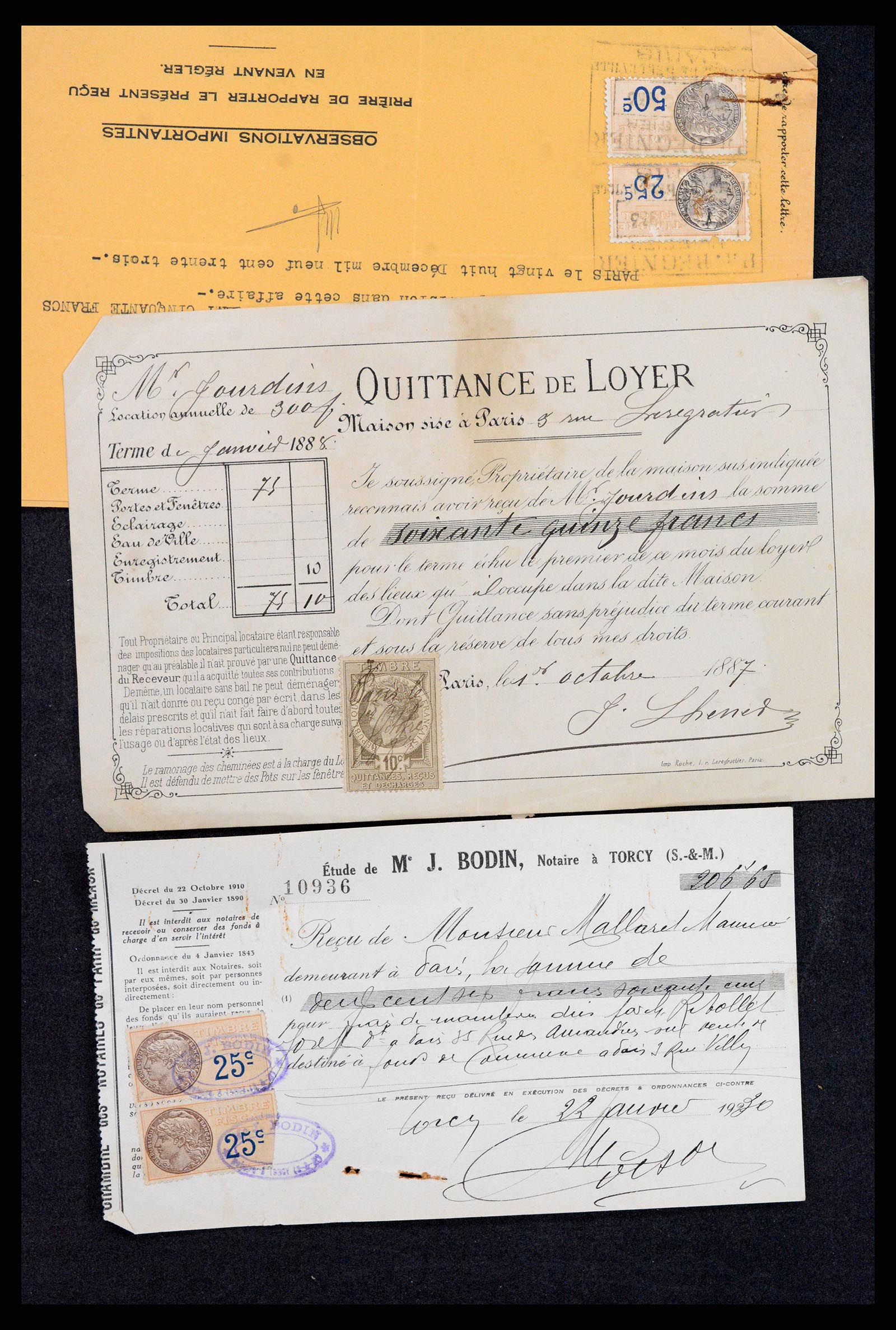 37173 010 - Postzegelverzameling 37173 Frankrijk fiscaal 1800-1960.
